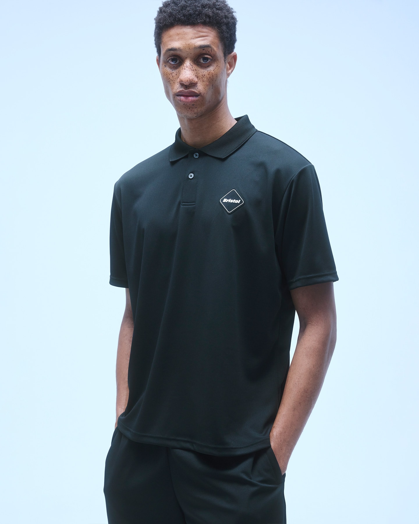 SOPH. | FREEZE TECH S/S POLO(M BLACK):