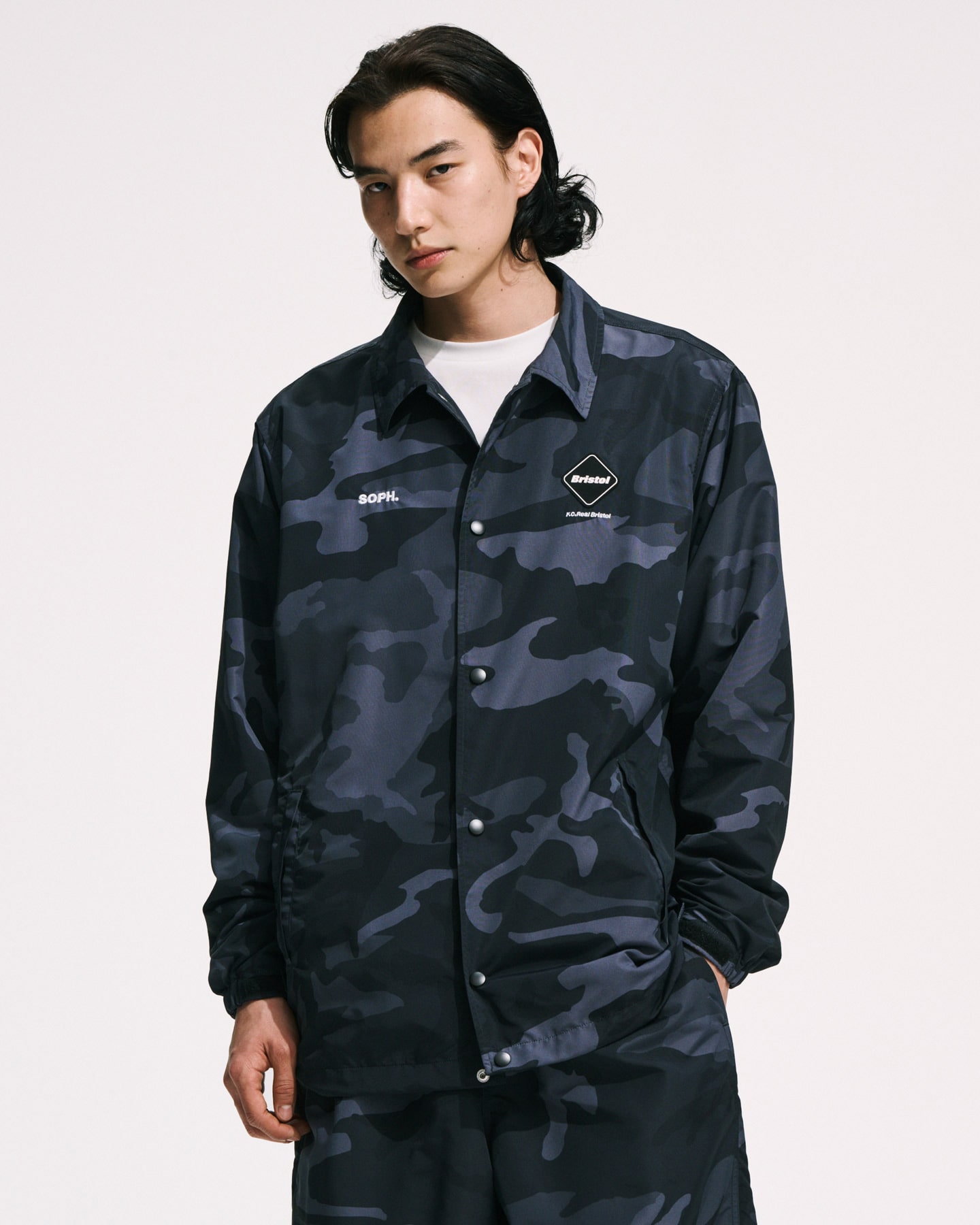SOPH. | SUPPLEX NYLON COACH JACKET(M BLACK):