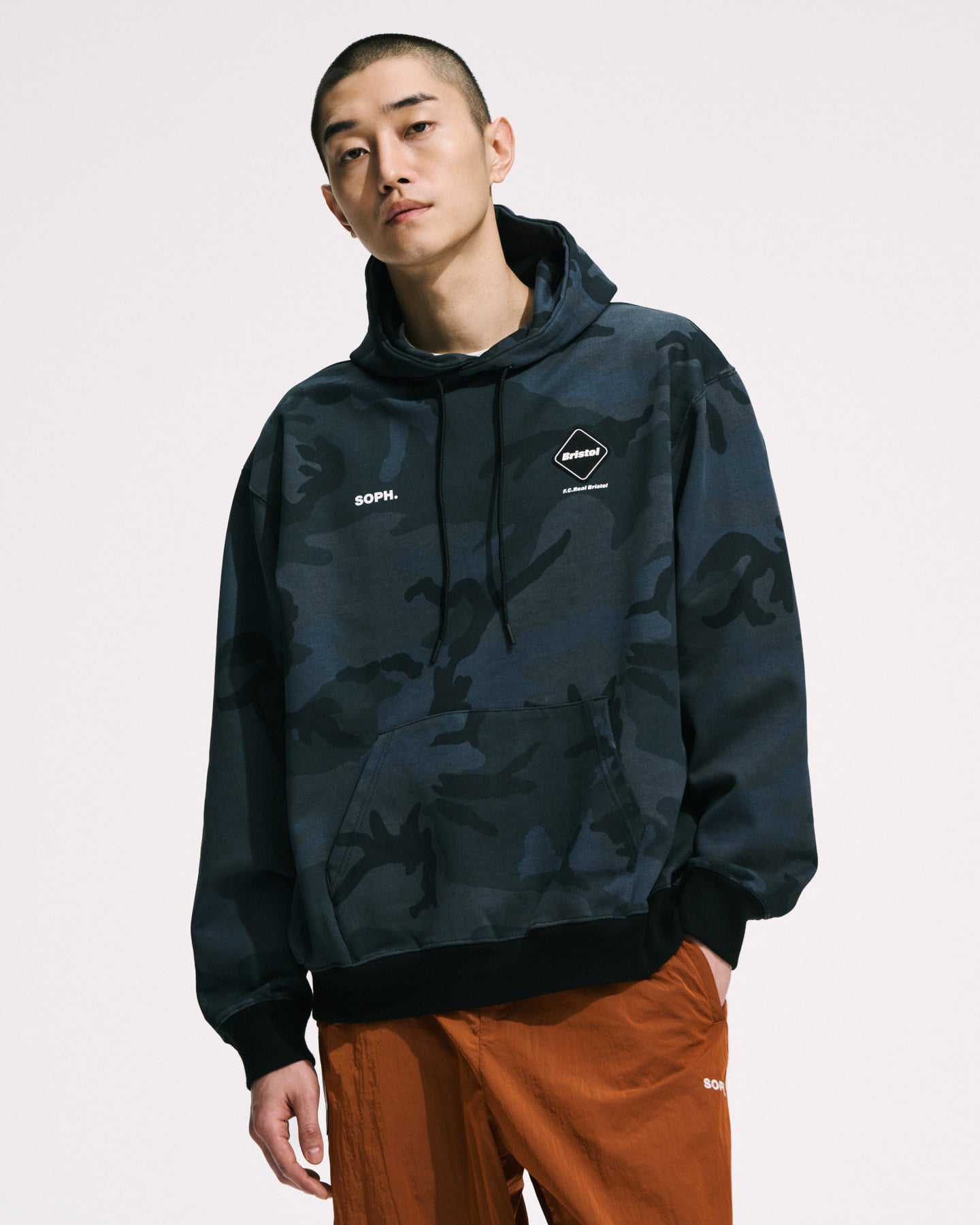 SOPH. | BRISTOL BAGGY SWEAT HOODIE(M CAMOUFLAGE):