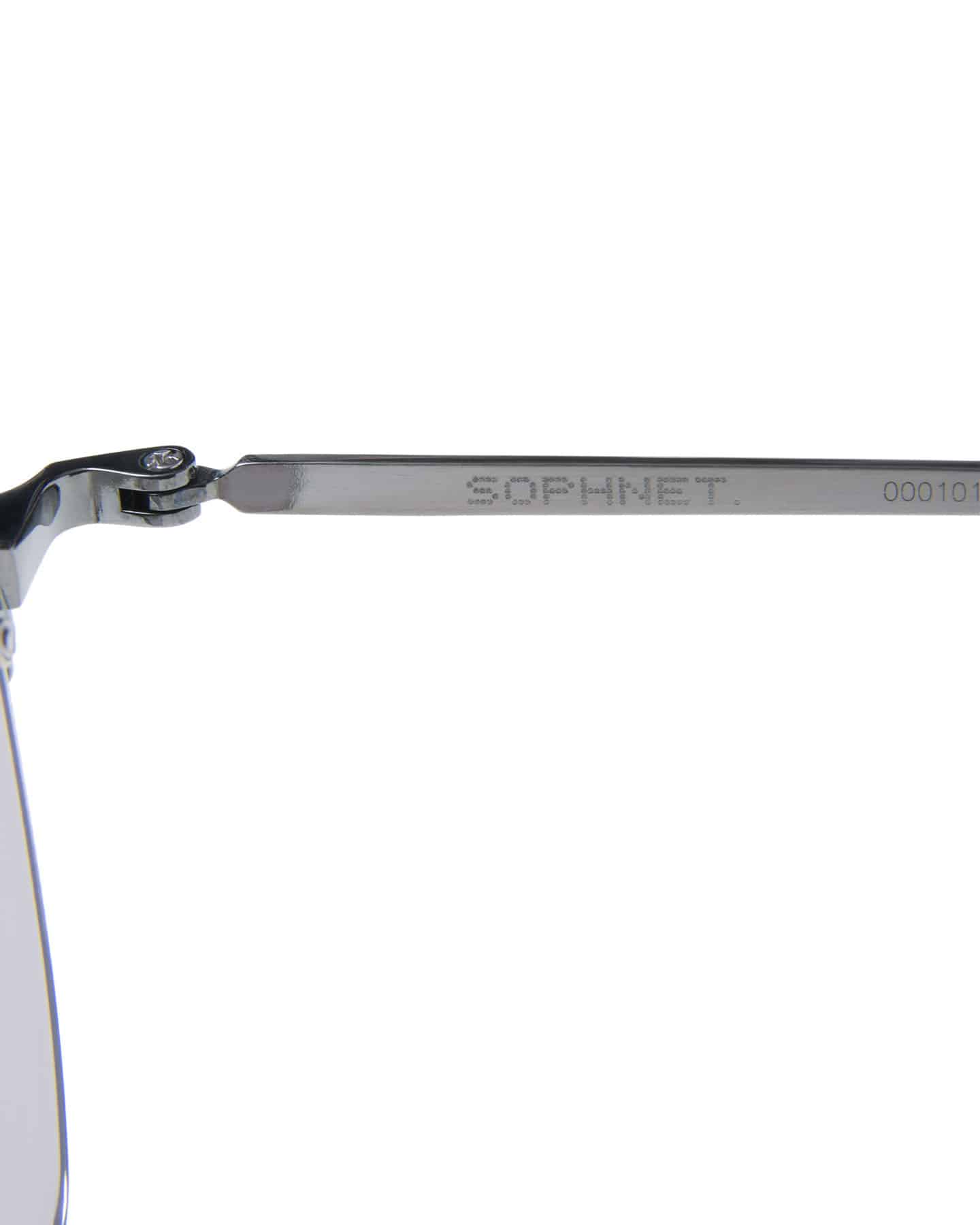 SOPH. | TITANIUM RIMLESS SUNGLASSES HEXAGON(FREE SILVER (GRAY)):