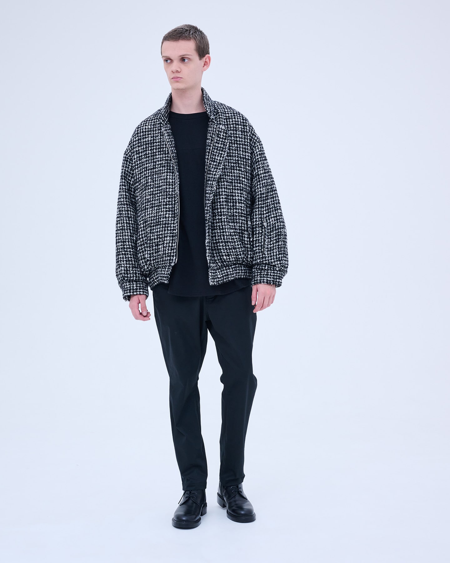 SOPH. | MOULIN WOOL FLY FRONT SHORT JACKET(M BLACK):