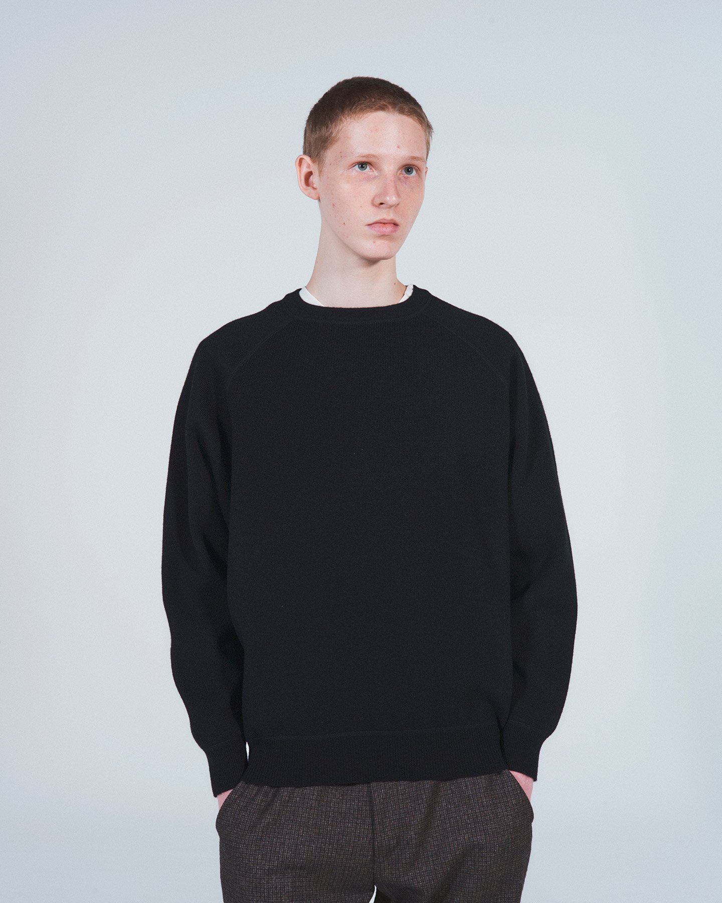 SOPHNET. CASHMERE DOUBLE FACE KNIT サイズL SOPH. | CASHMERE DOUBLE FACE CREWNECK KNIT(M LIGHT GRAY):