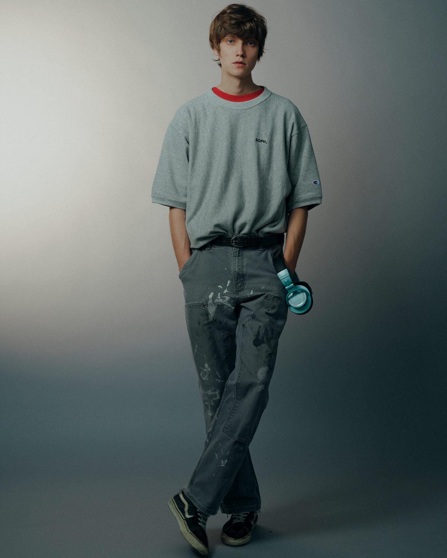 SOPH. | Champion REVERSE WEAVE BASIC S/S CREWNECK SWEAT(2 (M) NAVY):