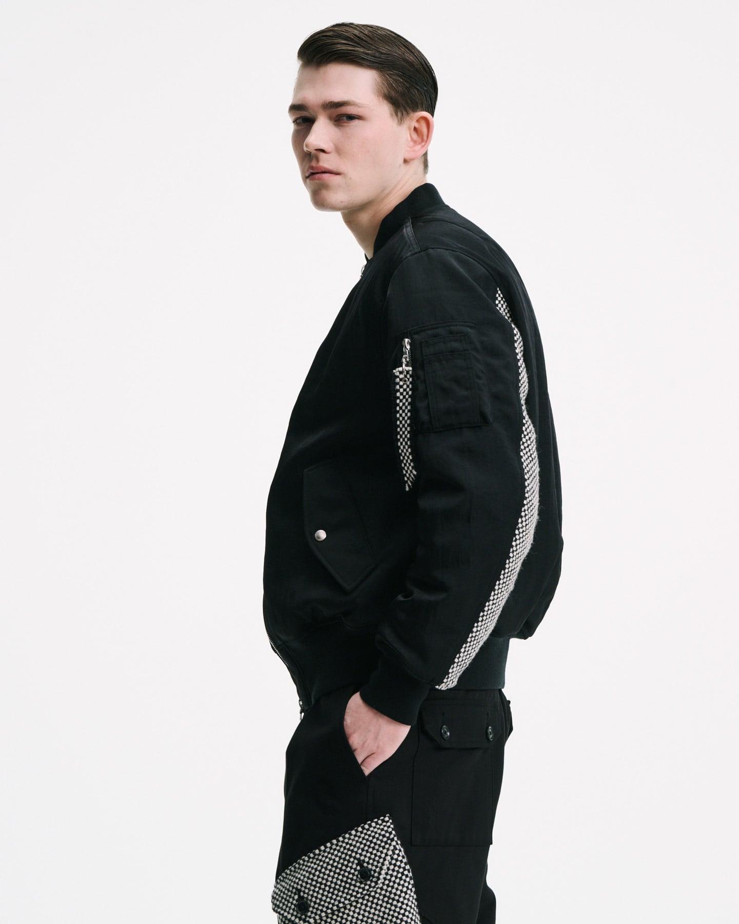SOPH. | FLIGHT JACKET / Kvadrat Sisu(2 (M) BLACK):