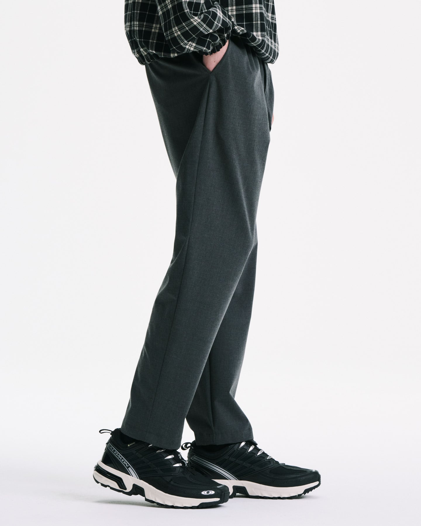 SOPHNETセットアップ　グレー ブラック リバーシブル C．グレー 【上下セット】ライトセットアップ ブラック/グレー