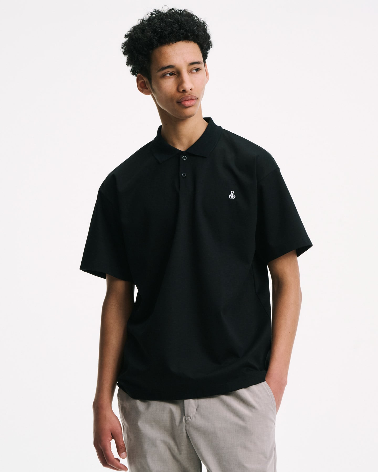 SOPH. | SUPIMA COTTON S/S POLO SHIRT(2 (M) B(NAVY BORDER)):