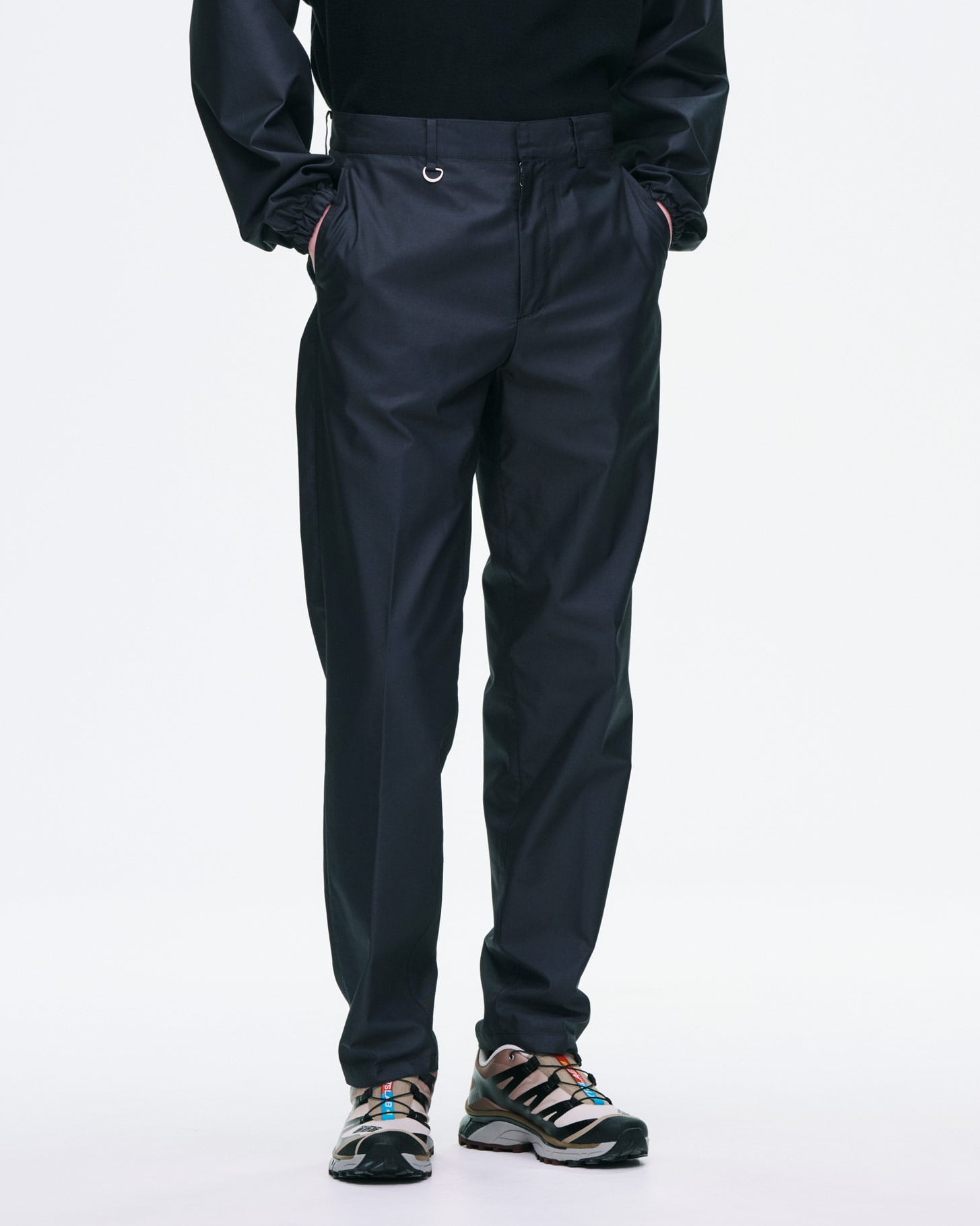 SOPH. | BROADCLOTH SLIM SLACKS(2 (M) BLACK):