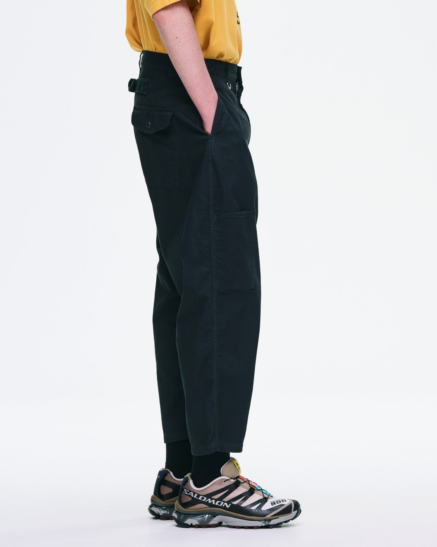 SOPH. | DAMAGED WIDE CROPPED PANTS(2 (M) BLACK):