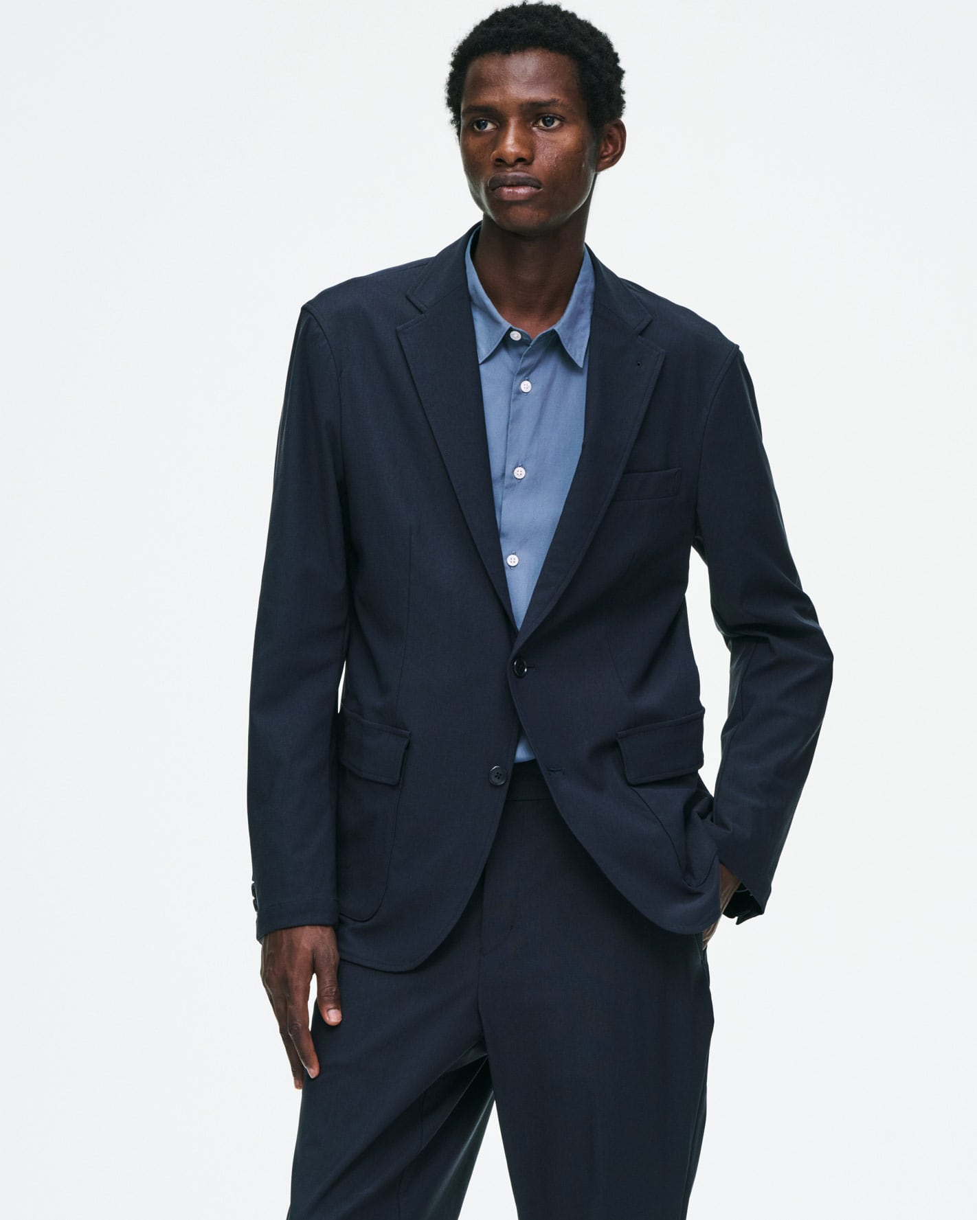 SOPH. | 4-WAY STRETCH PACKABLE 2-BUTTON JACKET(2 (M) NAVY):