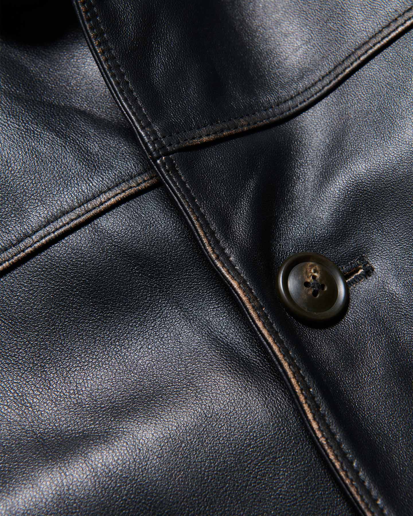 SOPH. | LEATHER CAR COAT(2 (M) BLACK):