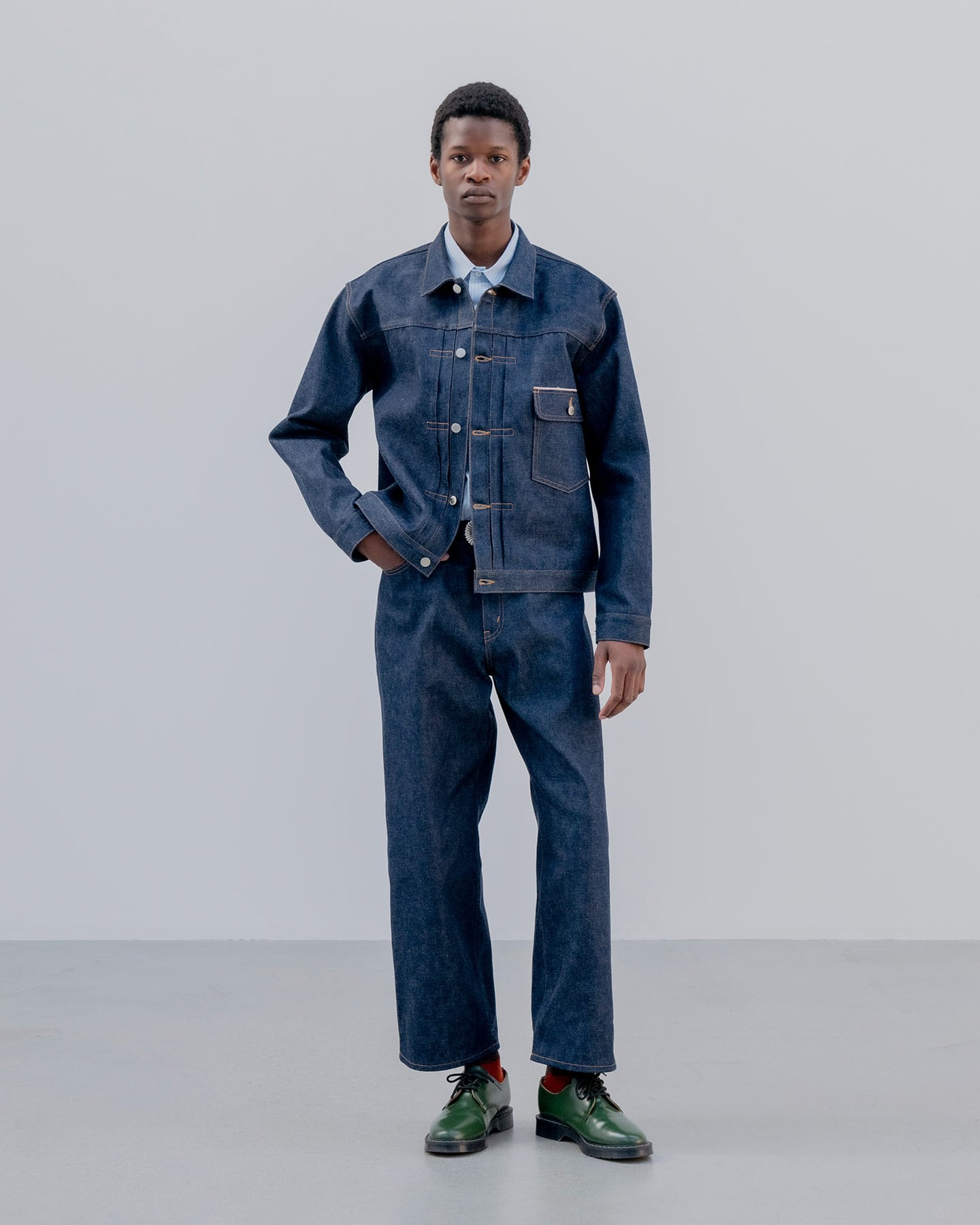 SOPH. | RIGID DENIM REGULAR-FIT JEANS(3 (L) INDIGO):