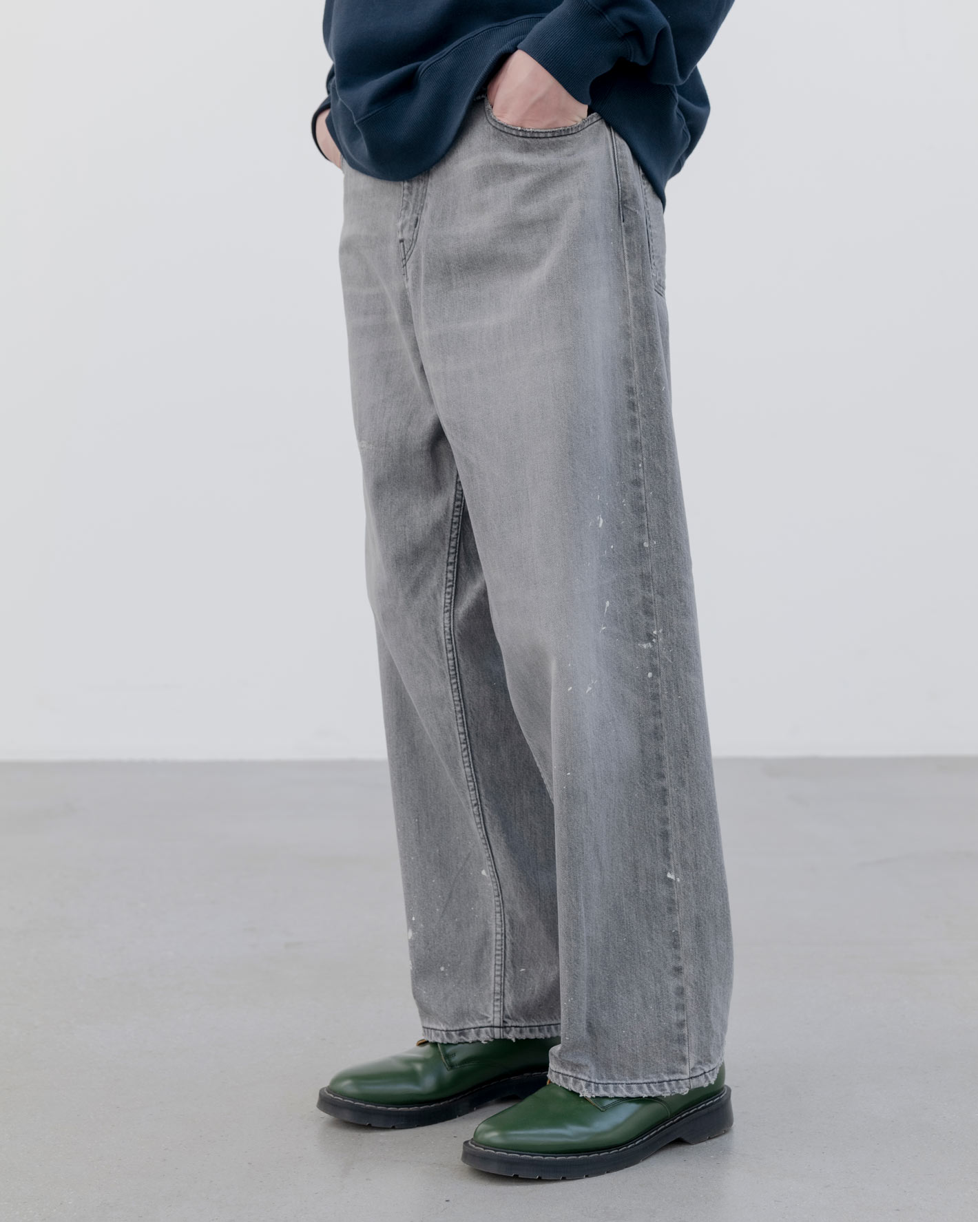 SOPH. | DAMAGED BOLD-FIT JEANS(5 (XXL) INDIGO):