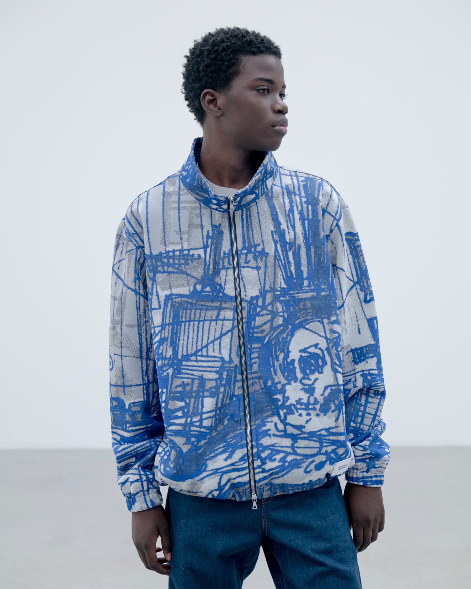 SOPH. | MICHAEL CHERNO: JERSEY BLOUSON(2 (M) BLUE):