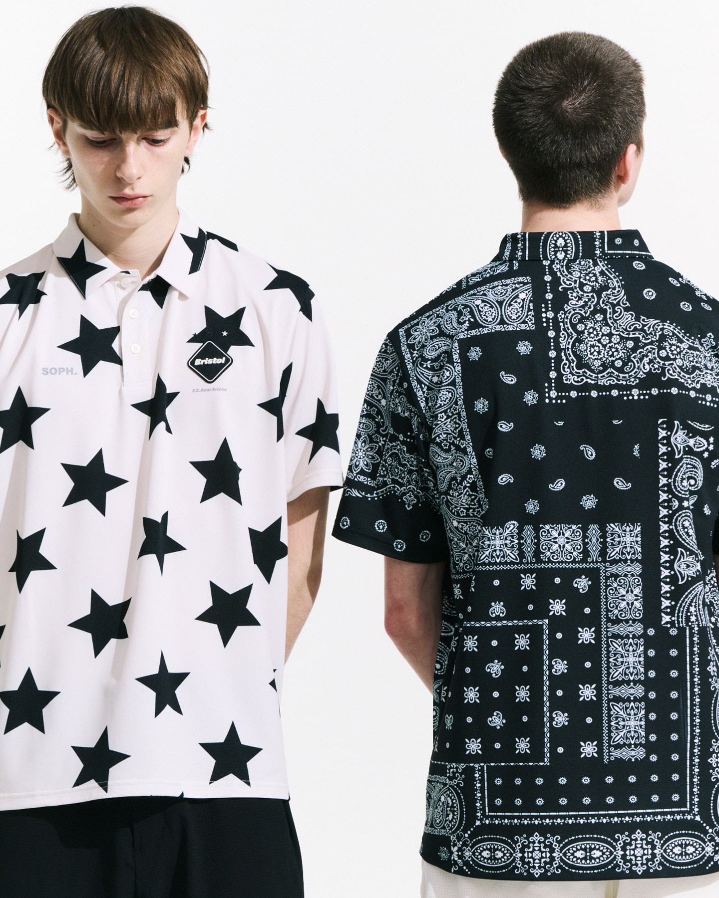 SOPH. | WHOLE PATTERN S/S POLO(M OFF WHITE (STAR)):