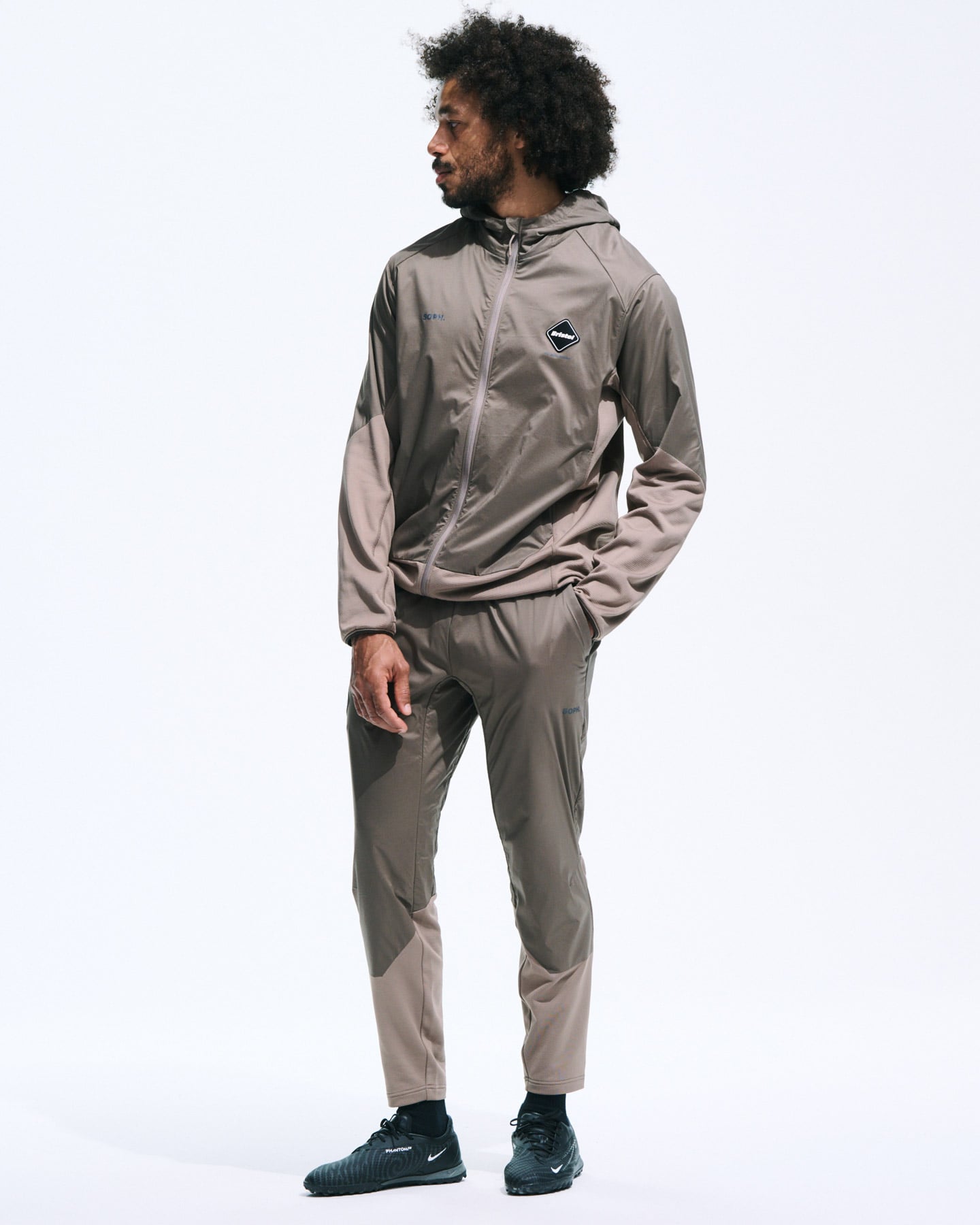 SOPH. | GRID FLEECE HYBRID PANTS(M BLACK):