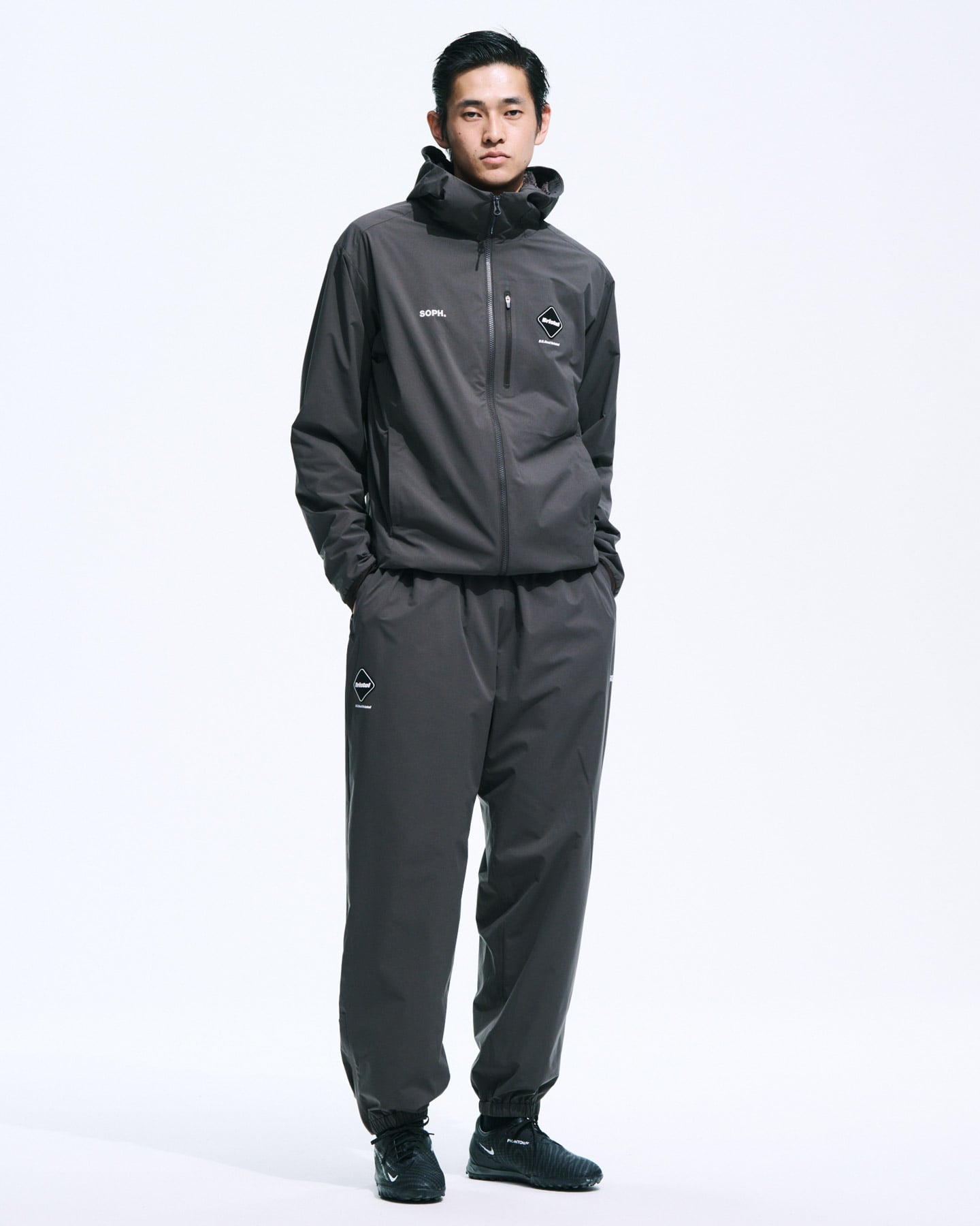 SOPH. | THERMAL-LINING EASY PANTS(M BLACK):