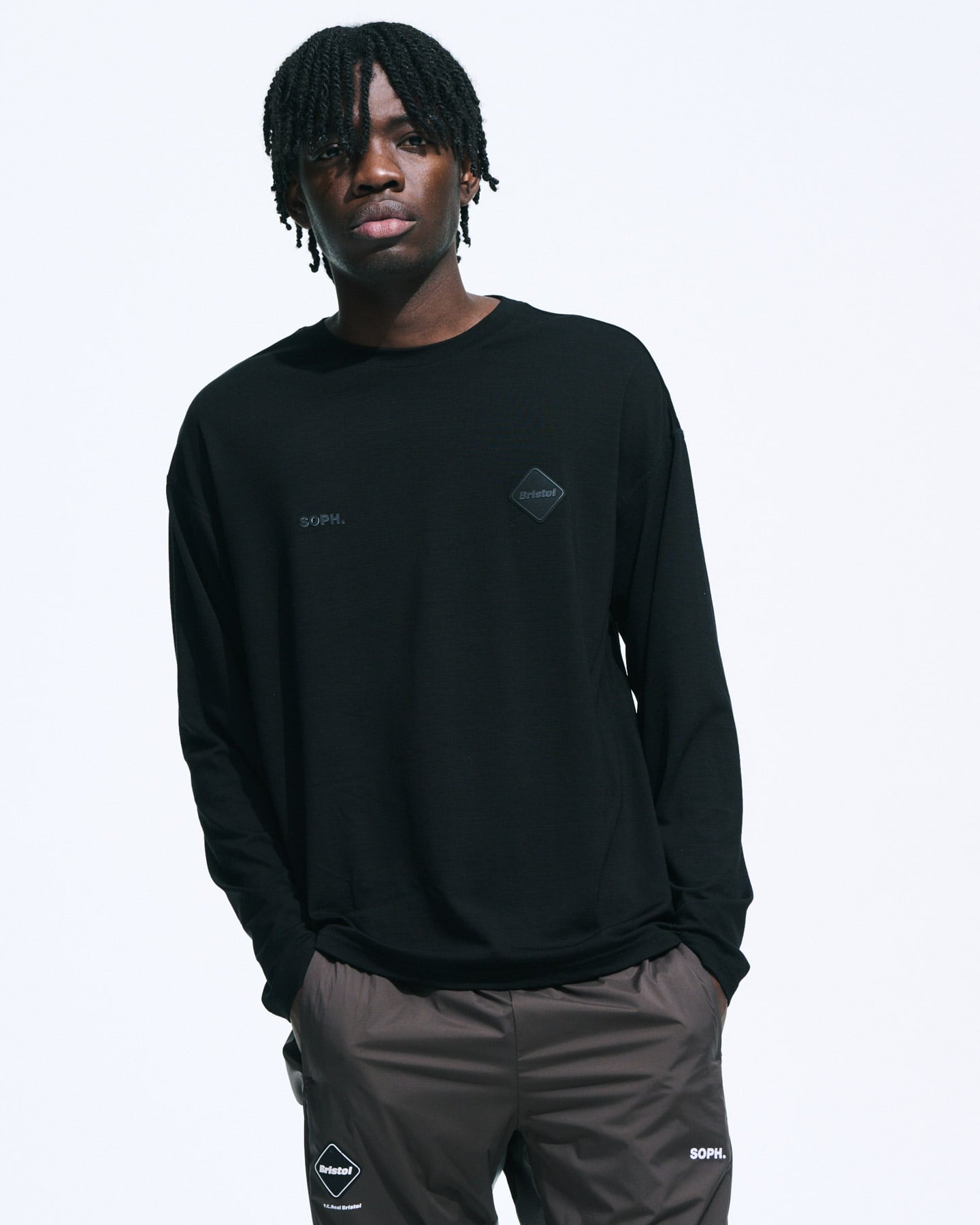 SOPH. | WOOL BLEND AUTHENTIC TOP(M BLACK):