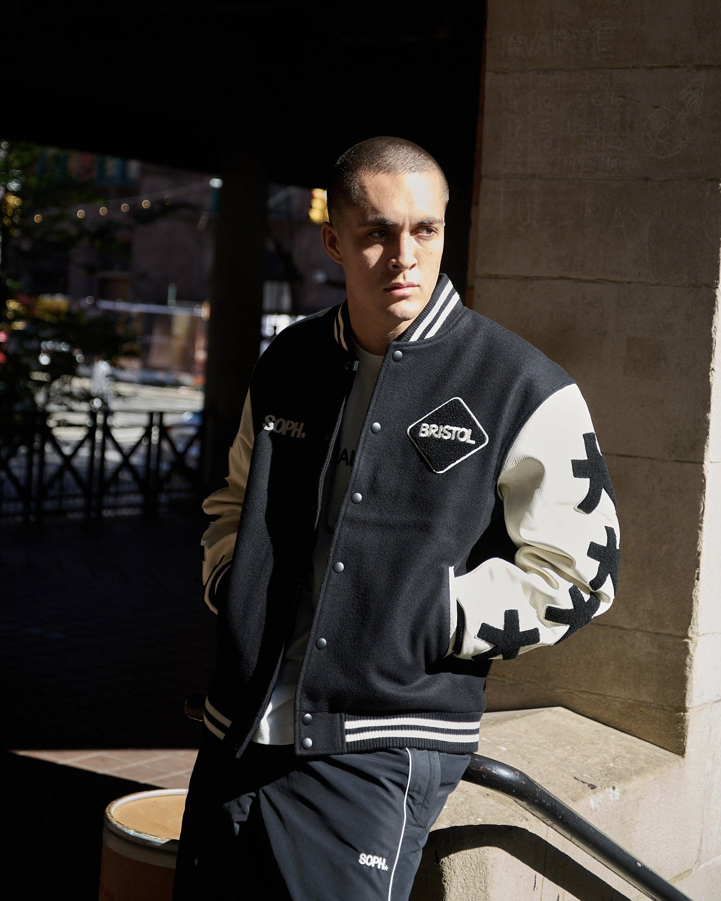 F.C.Real Bristol ERIC HAZE: VARSITYスタジャン SOPH. | ERIC HAZE: VARSITY JACKET(M BLACK):