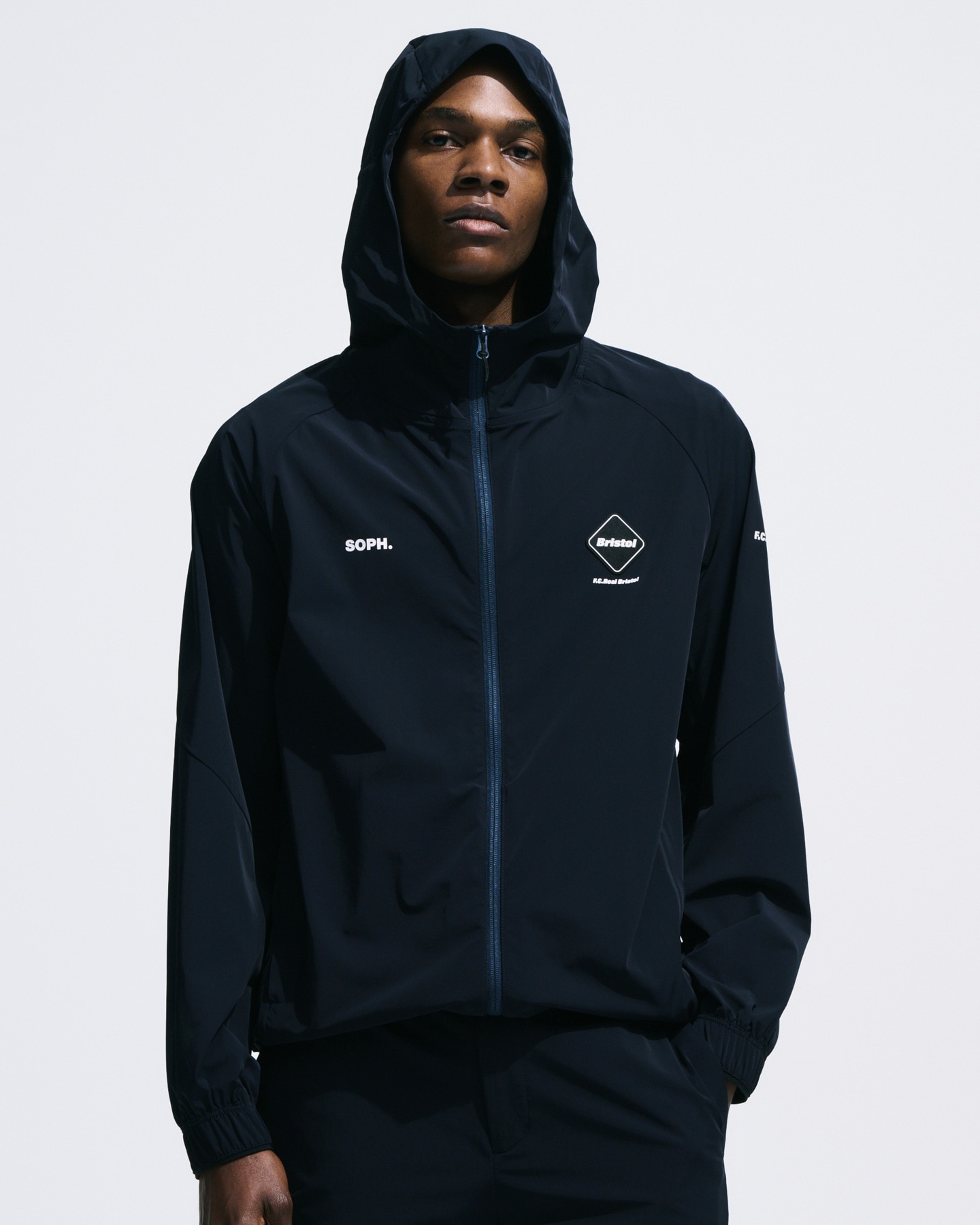 Bristol ブラックジャケット 120cm~ SOPH. | BIG LOGO NYLON STAND COLLAR BLOUSON(M BLACK):