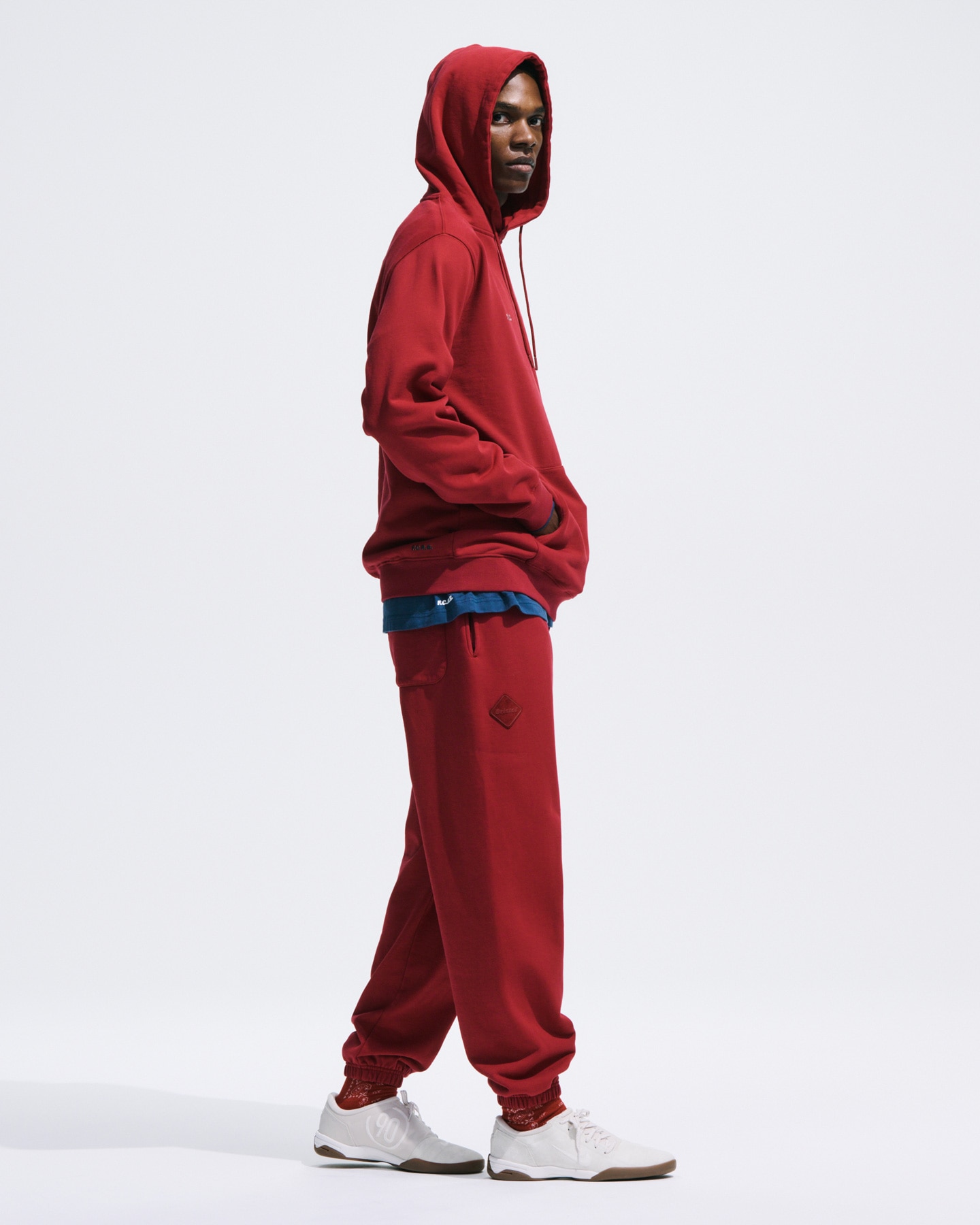 SOPH. | CUT-OFF LOGO SWEAT PANTS(M BLACK):