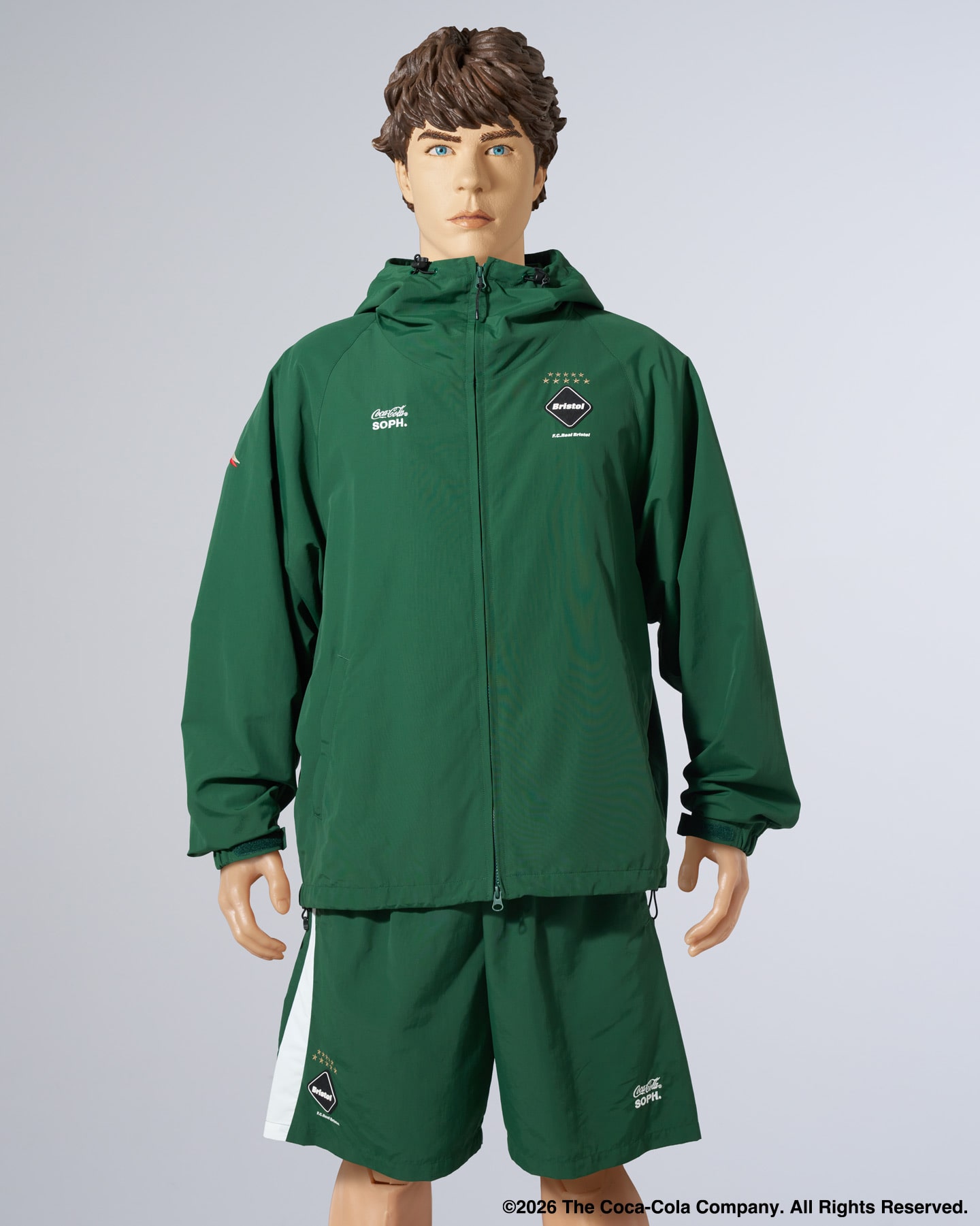 SOPH. | Coca-Cola BIG LOGO WARM-UP JACKET(M NAVY):