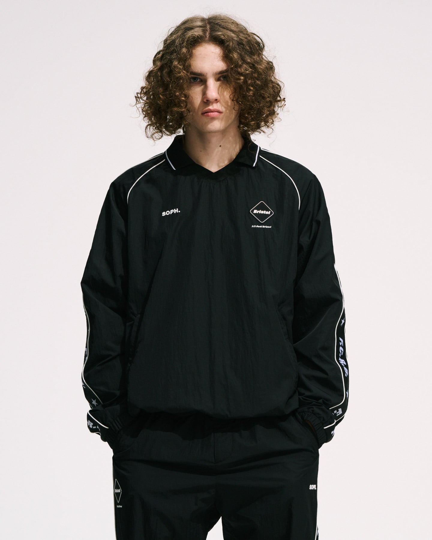 SOPH. | NYLON CHAMBRAY PRACTICE PISTE(M BLACK):