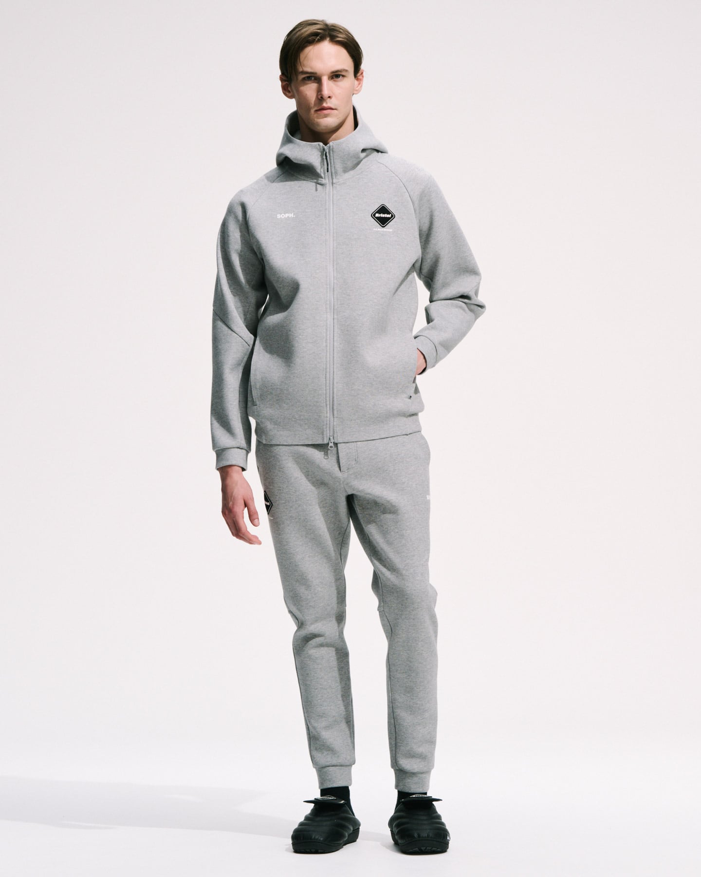 SOPH. | TECH SWEAT VENTILATION HOODIE(M BLACK):