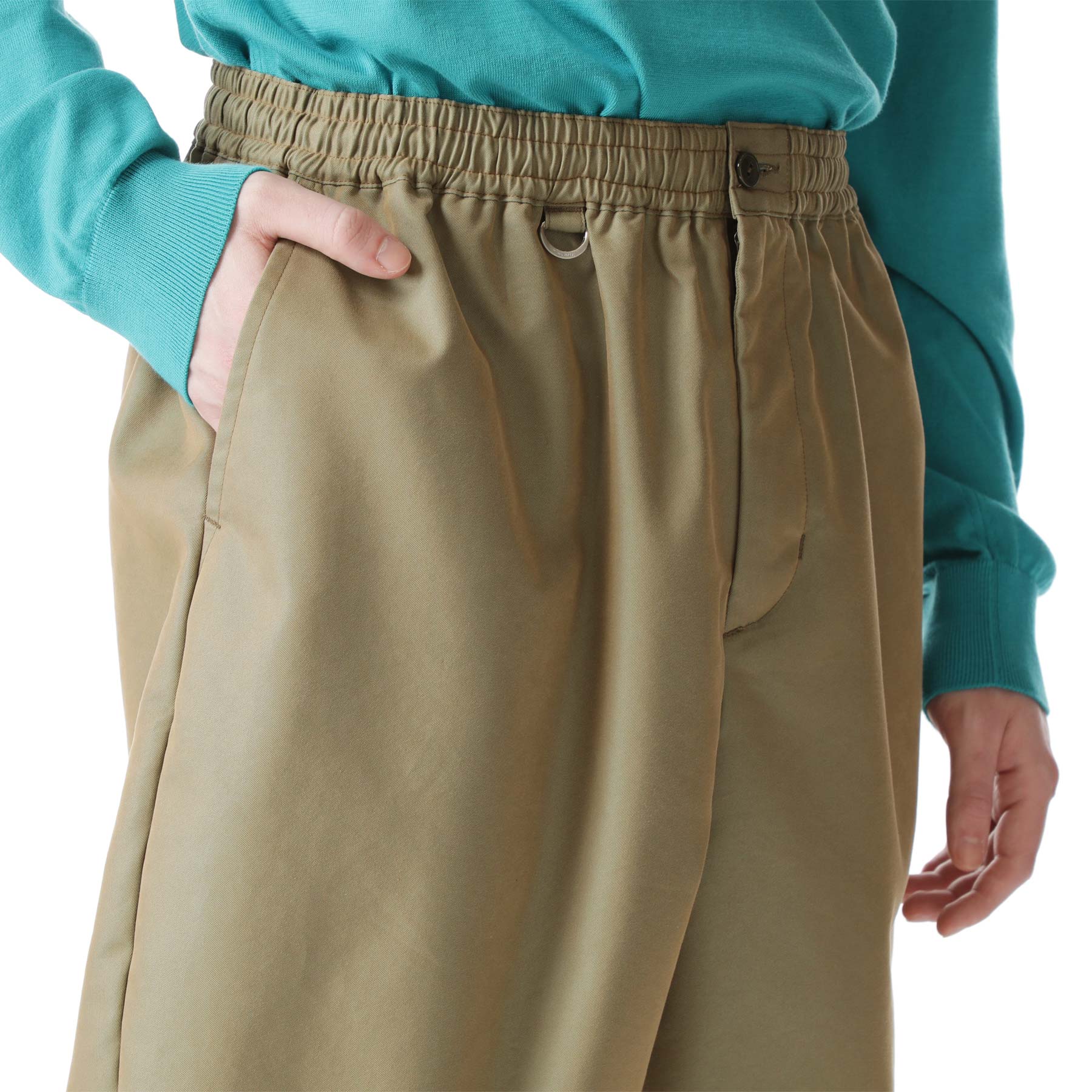 SOPH. | BAGGY WIDE TAPERED EASY PANTS(M KHAKI):