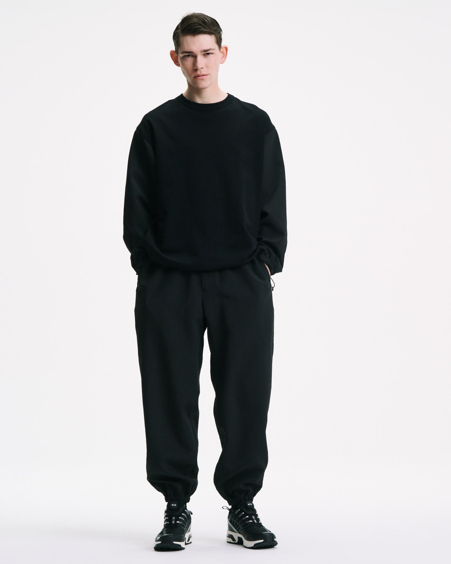 SOPH. | FABRIC-MIX L/S TOP(5 (XXL) SAGE):