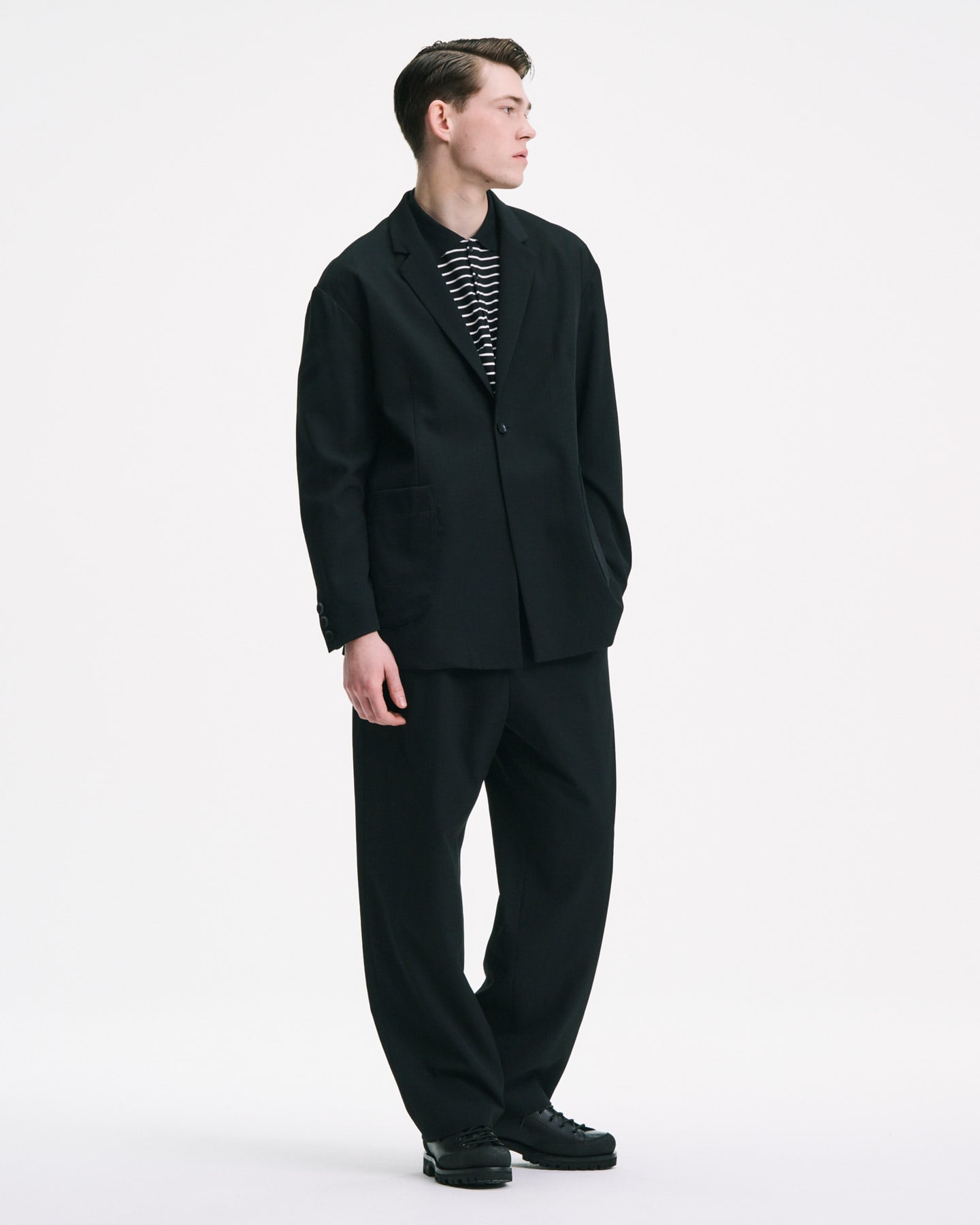メンズウェア SHOOP RHOMBUS BLAZER 21AW Black SOPH. | WASHER WOOL RELAX-FIT BLAZER(2 (M) KHAKI):