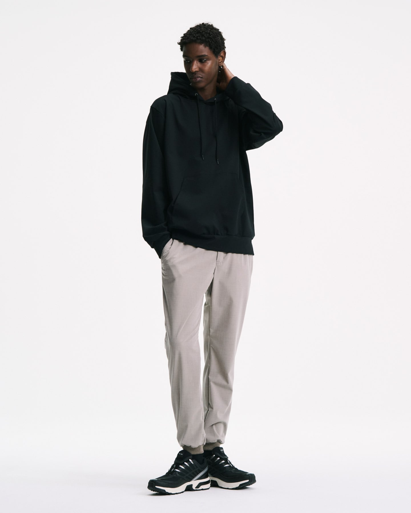 【美品】SOPH. ブラックスリムフィットパンツ S SOPH. | 2WAY STRETCH SLIM-FIT RIBBED PANTS(2 (M) BLACK):