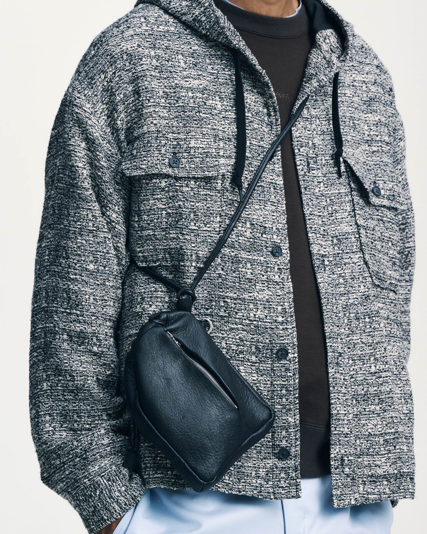 SOPH. | LEATHER MINI SHOULDER POUCH(FREE BLACK):