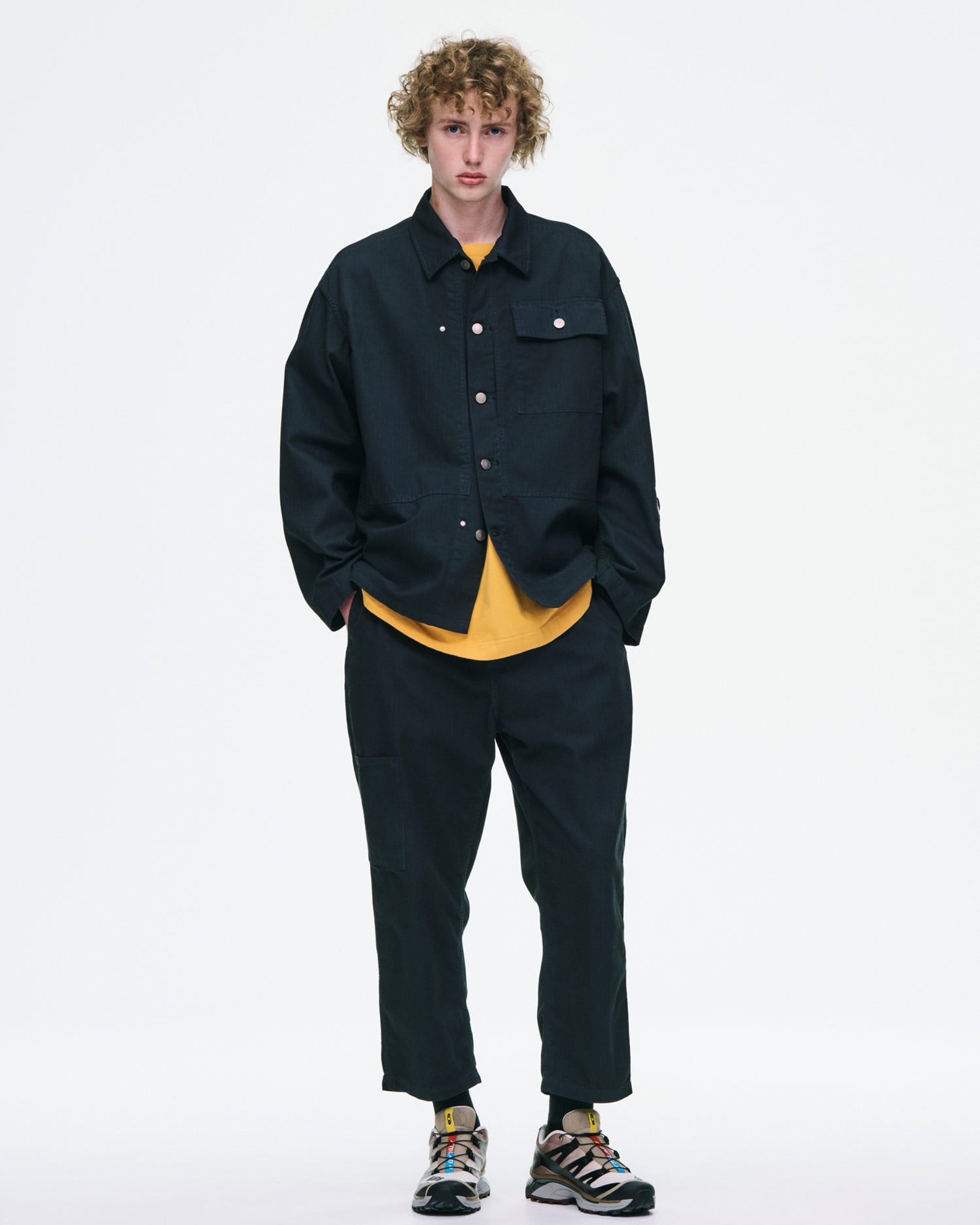 SOPH. | DAMAGED WIDE CROPPED PANTS(2 (M) BLACK):