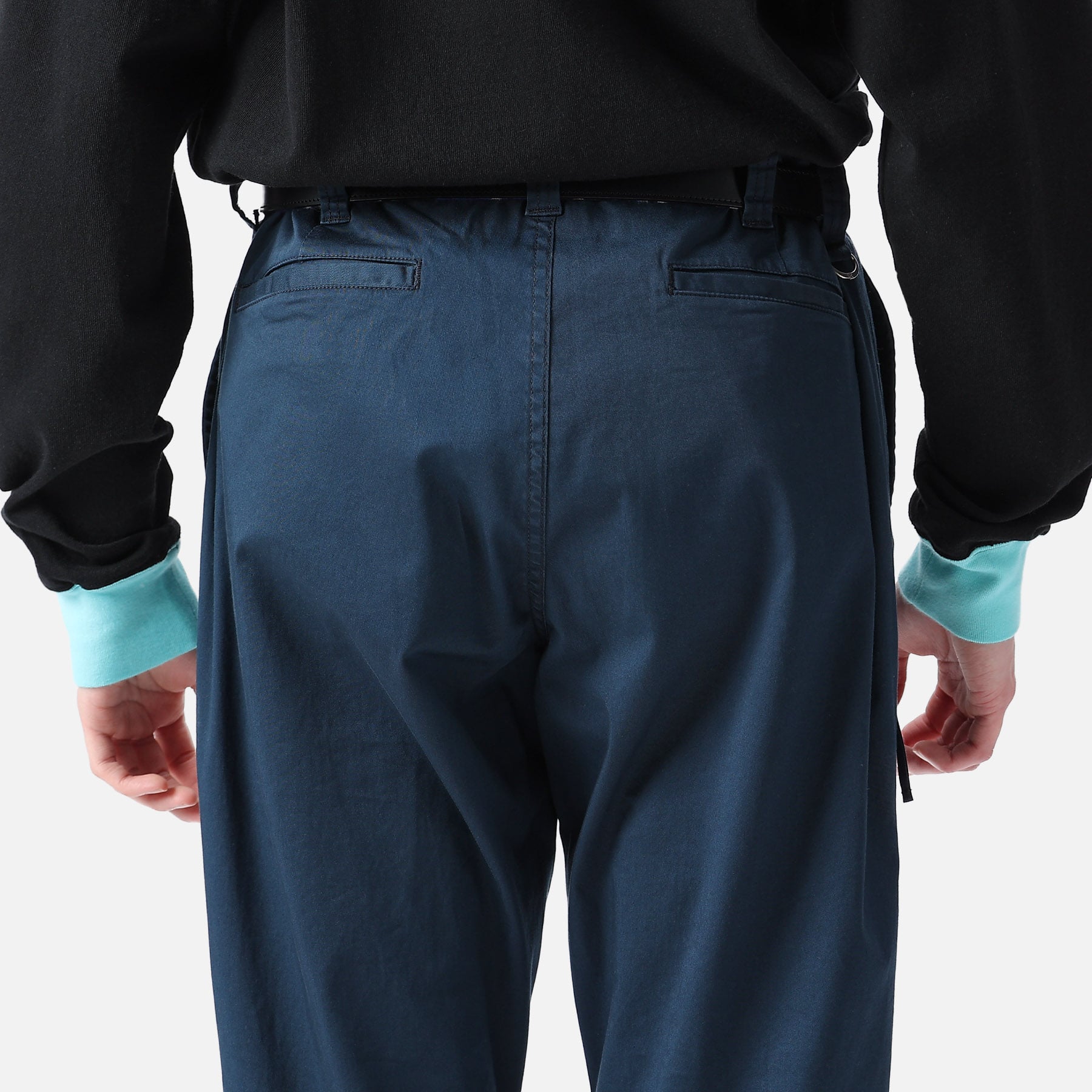 SOPH. | STRETCH CHINO SIDE POCKET TAPERED PANTS(2 NAVY):