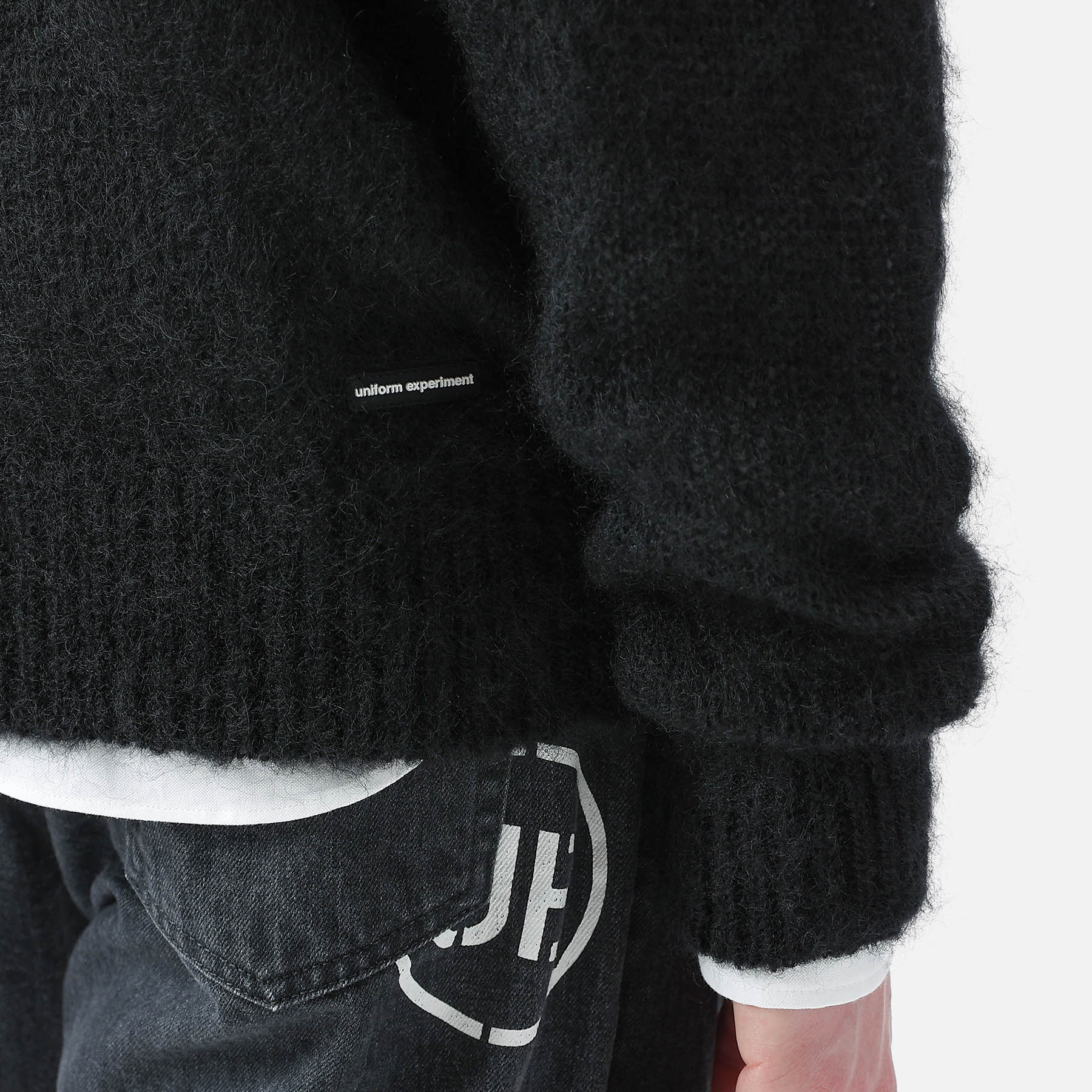 SOPH. | MOHAIR CREWNECK KNIT(3 BLACK):