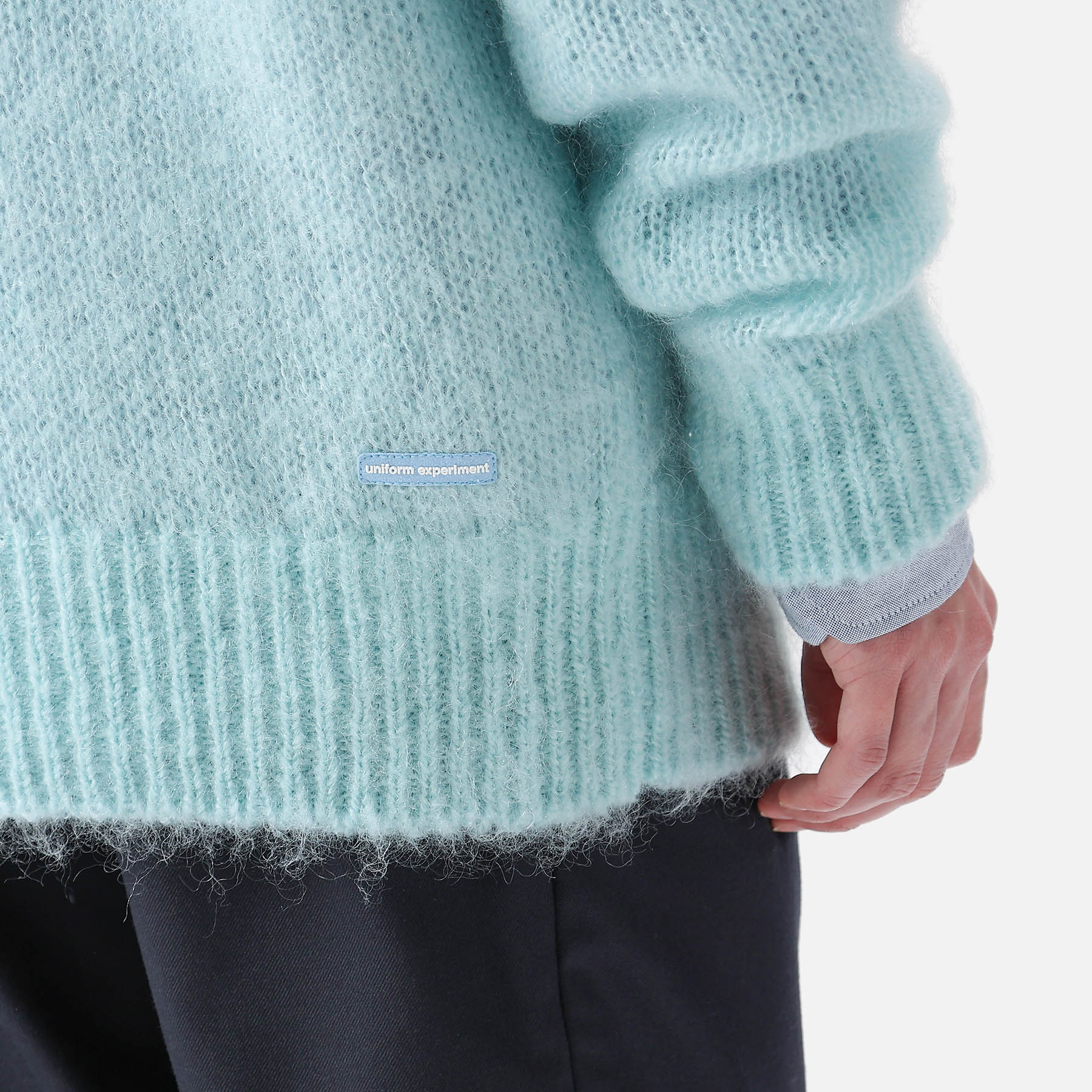 SOPH. | MOHAIR CREWNECK KNIT(2 LIGHT BLUE):