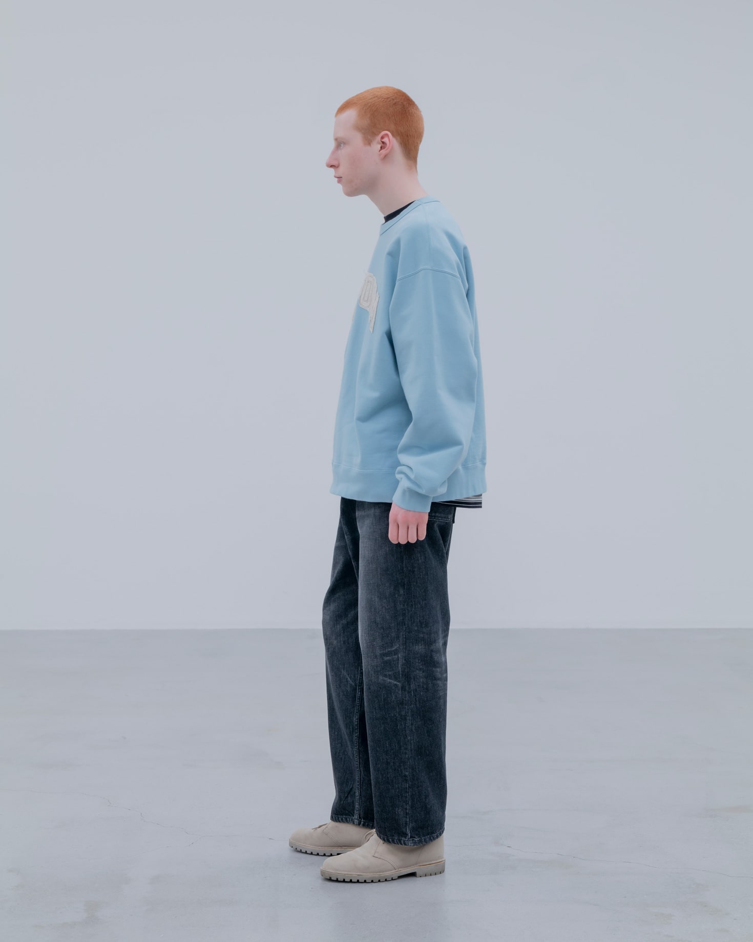 SOPH. | WASHED DENIM BOLD-FIT JEANS(2 (M) BLACK):