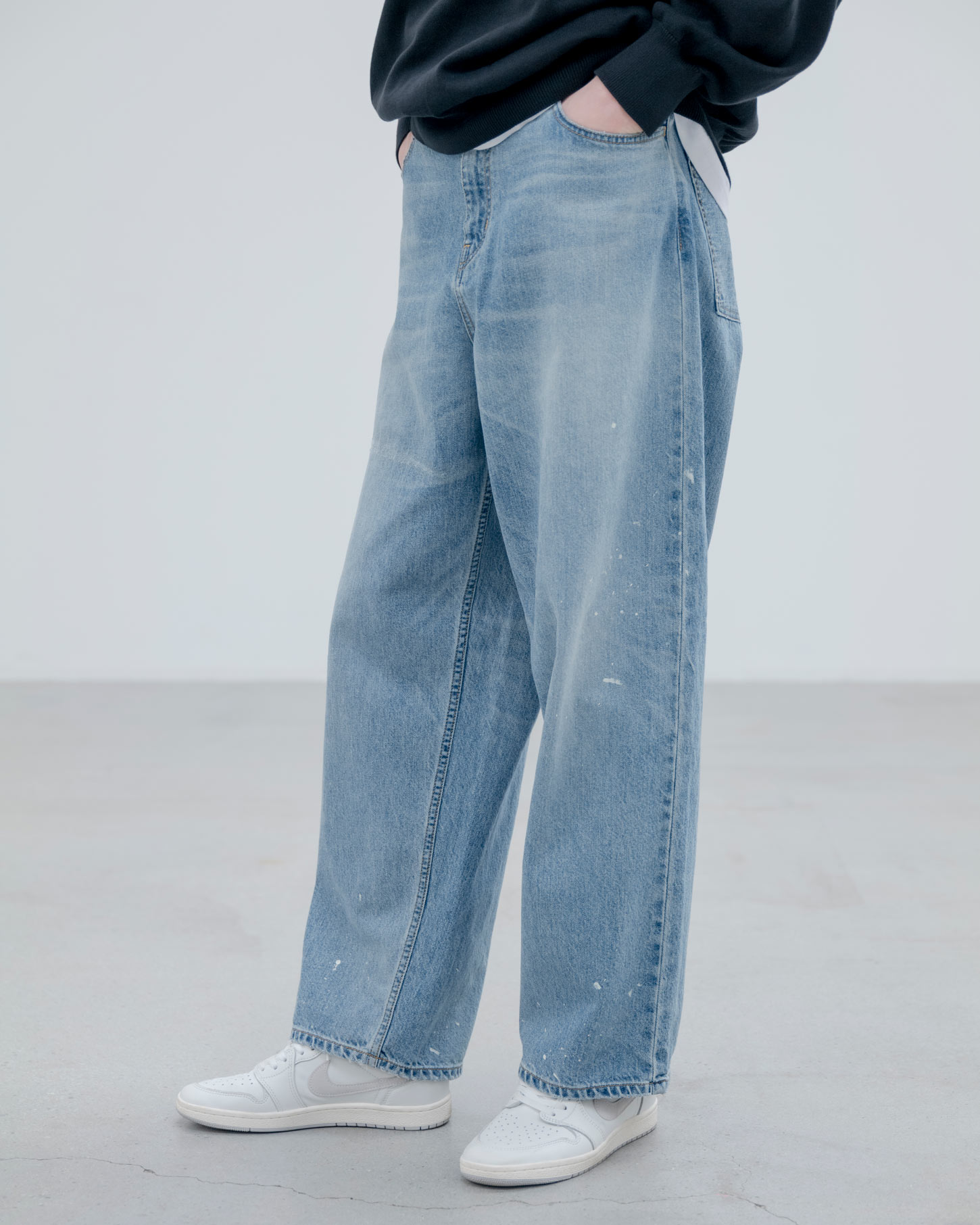 SOPH. | DAMAGED BOLD-FIT JEANS(5 (XXL) INDIGO):