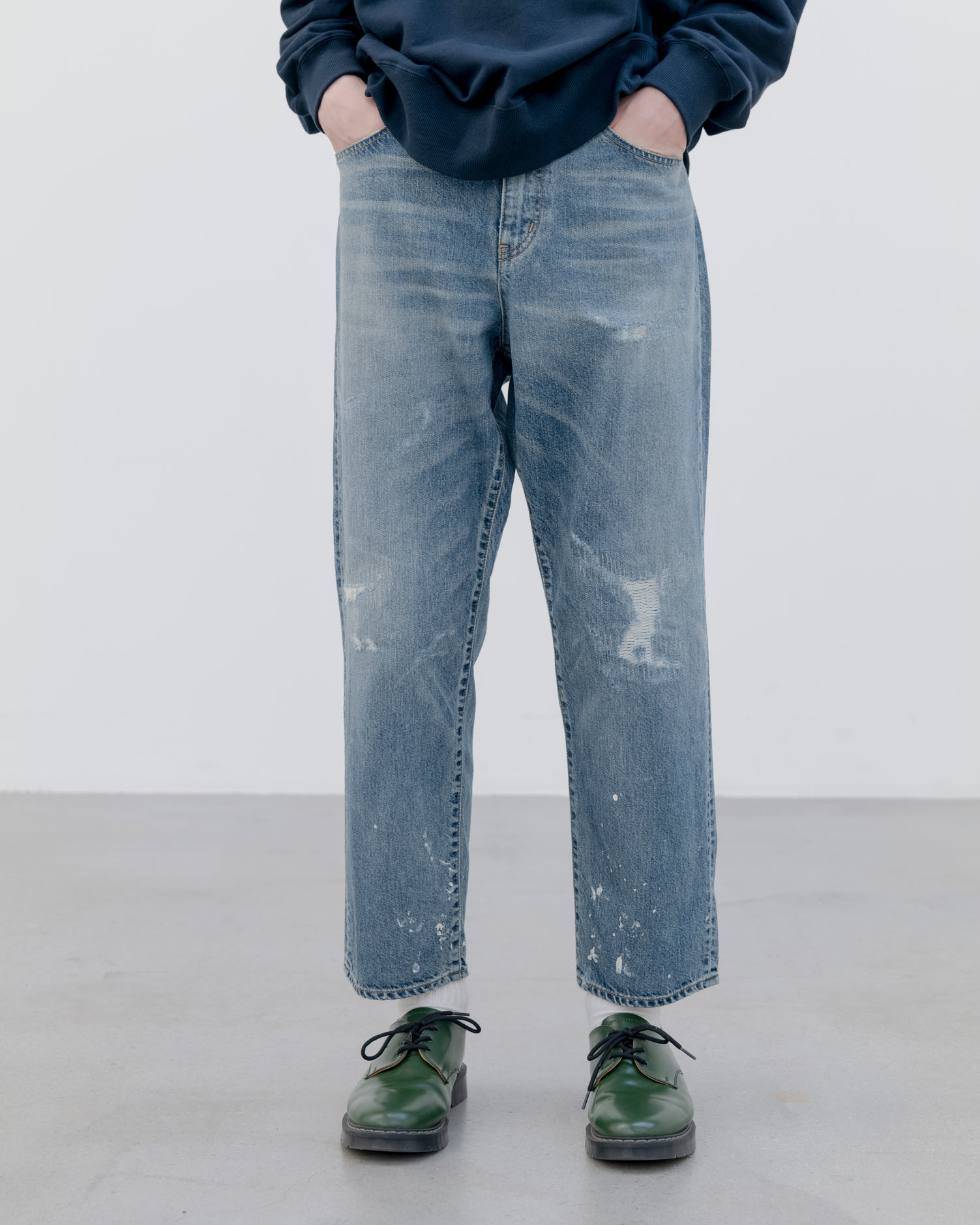 SOPH. | DAMAGED REGULAR-FIT JEANS(5 (XXL) INDIGO):