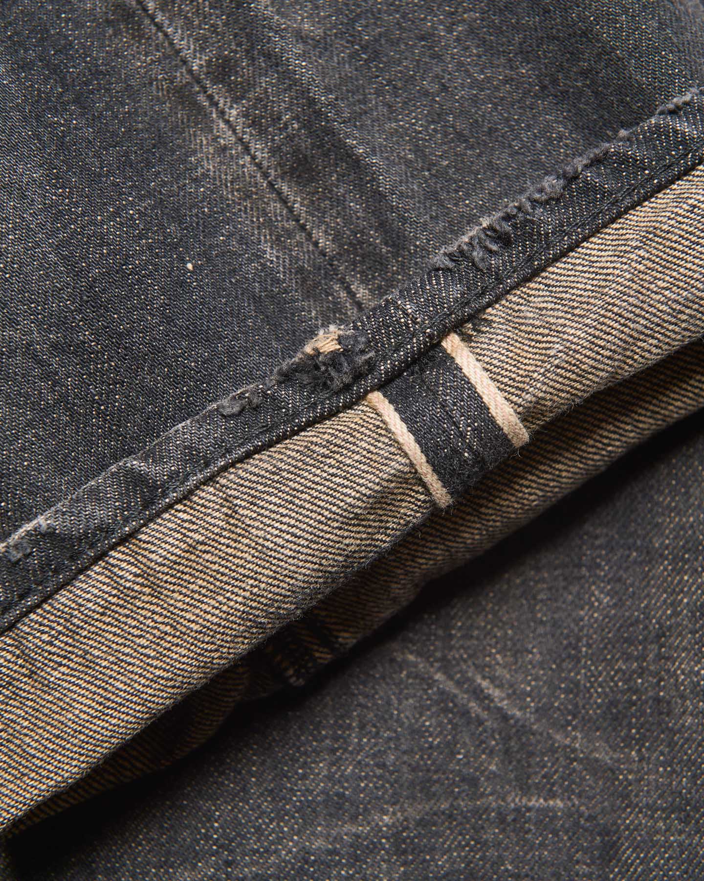 SOPH. | DAMAGED DENIM REGULAR-FIT JEANS(2 (M) BLACK):