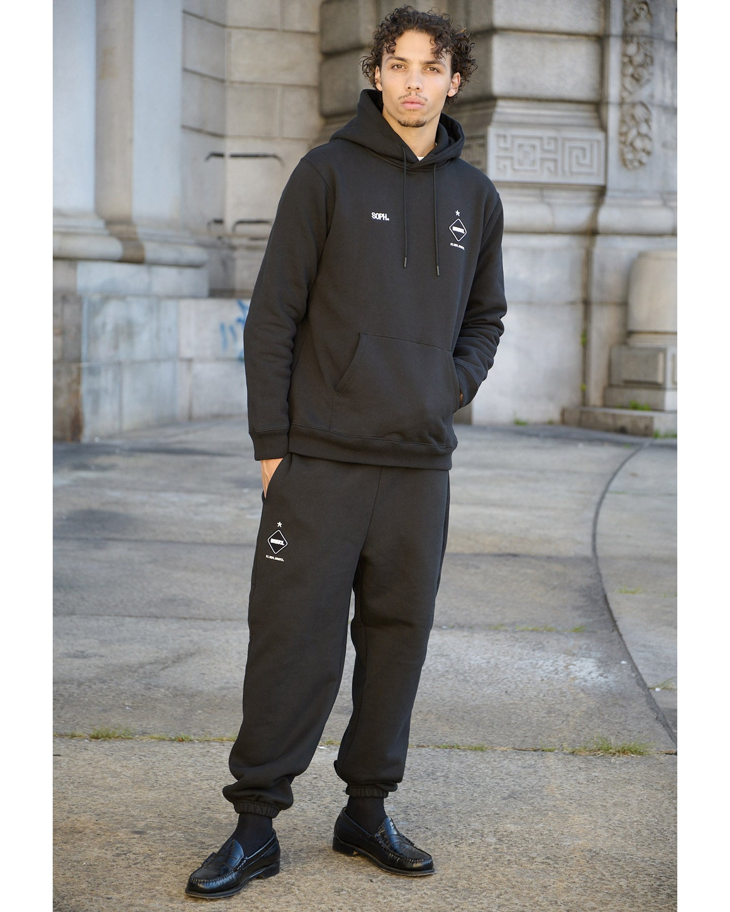 SOPH. | ERIC HAZE: SWEAT HOODIE(M BLACK):