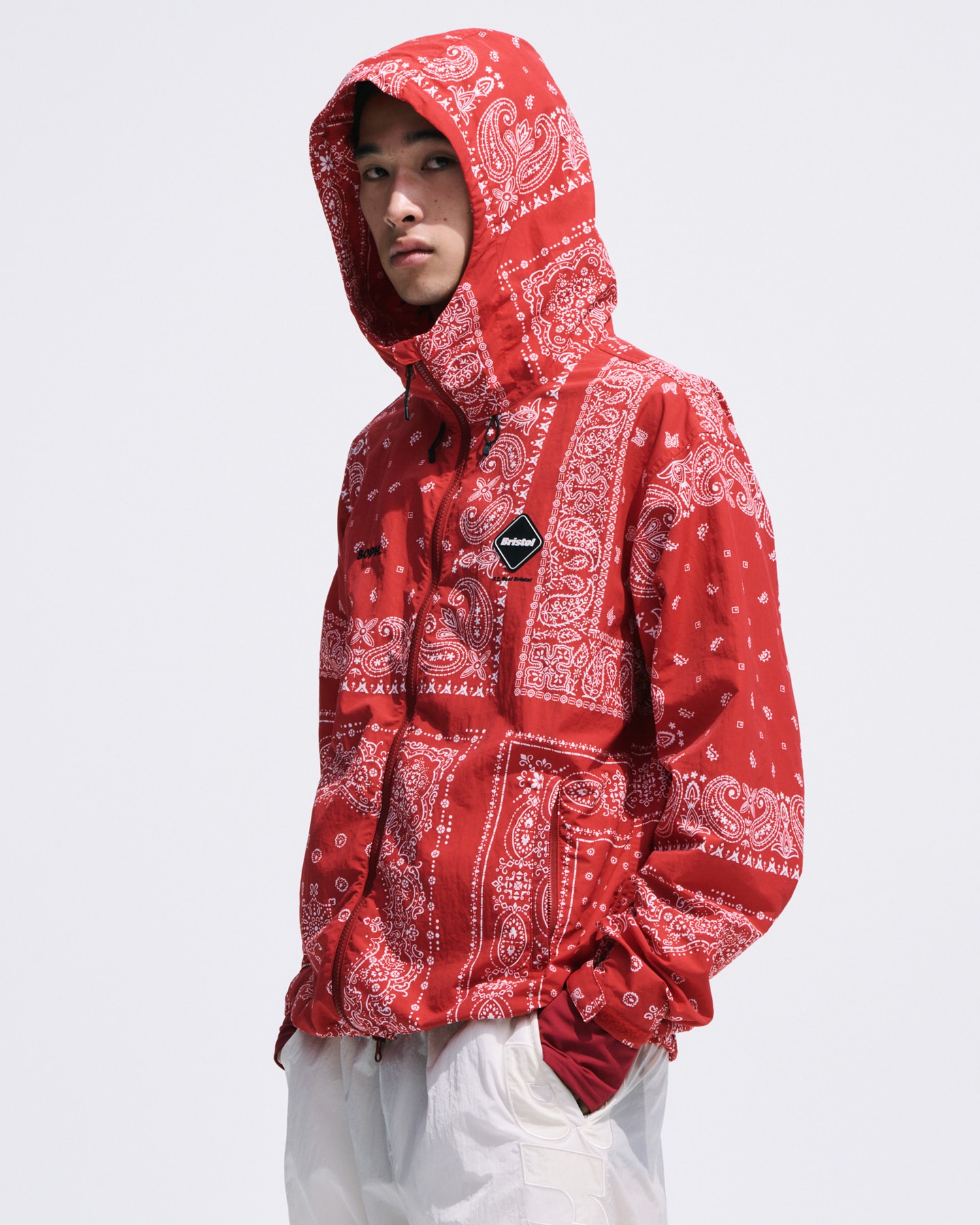 SOPH. | BANDANA NYLON HOODED BLOUSON(M NAVY):