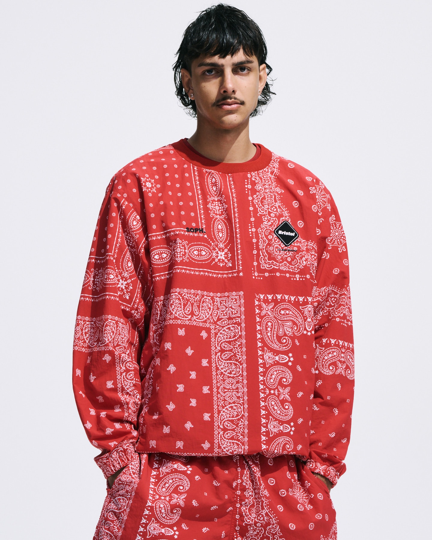 SOPH. | BANDANA NYLON PISTE(M BLACK):