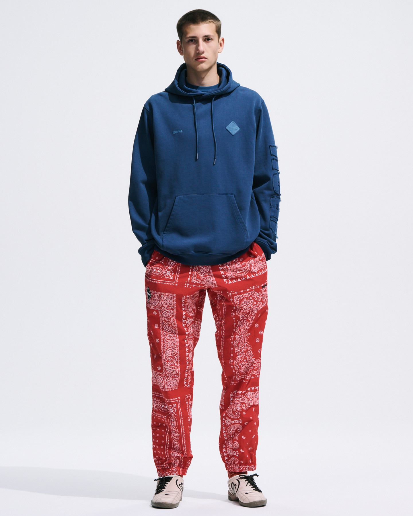 SOPH. | BANDANA NYLON EASY PANTS(M BLACK):