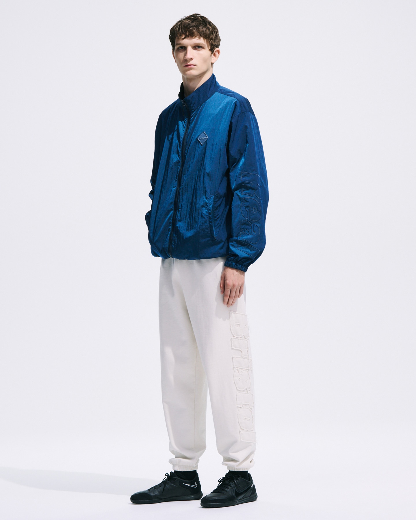 SOPH. | CUT-OFF LOGO SWEAT PANTS(M BLACK):