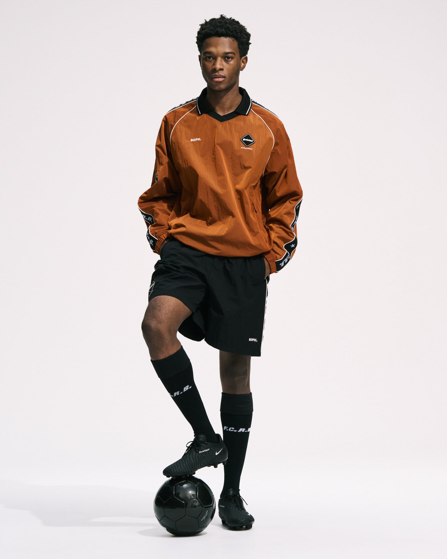 SOPH. | NYLON CHAMBRAY PRACTICE PISTE(M CHARCOAL GRAY):