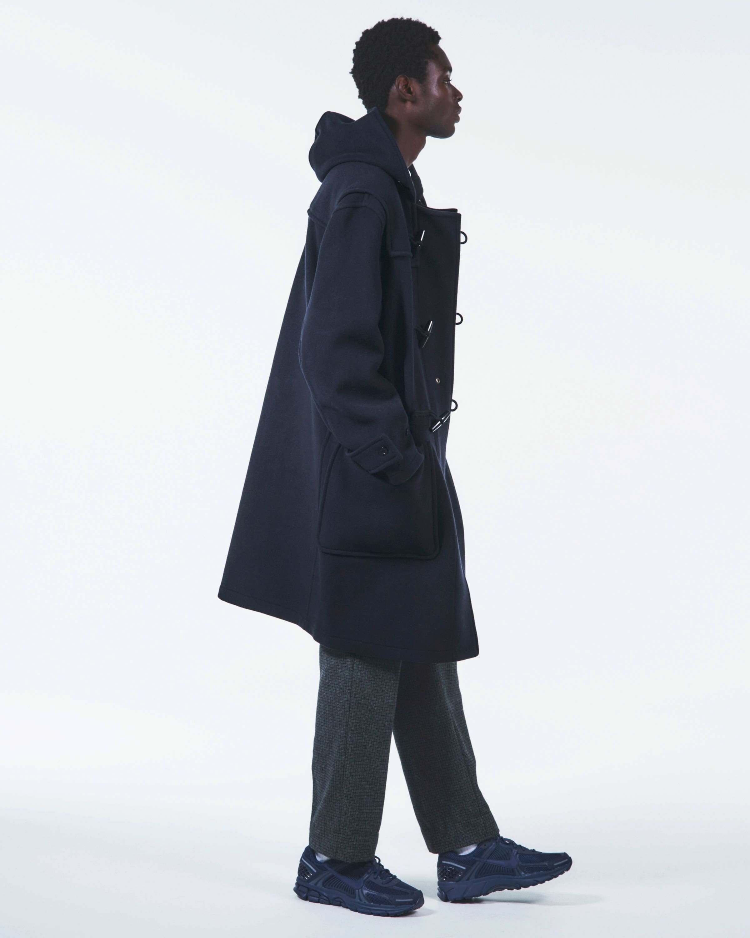 SOPH. | GLOVERALL MONTY CASHMERE WOOL DUFFLE COAT(L NAVY):