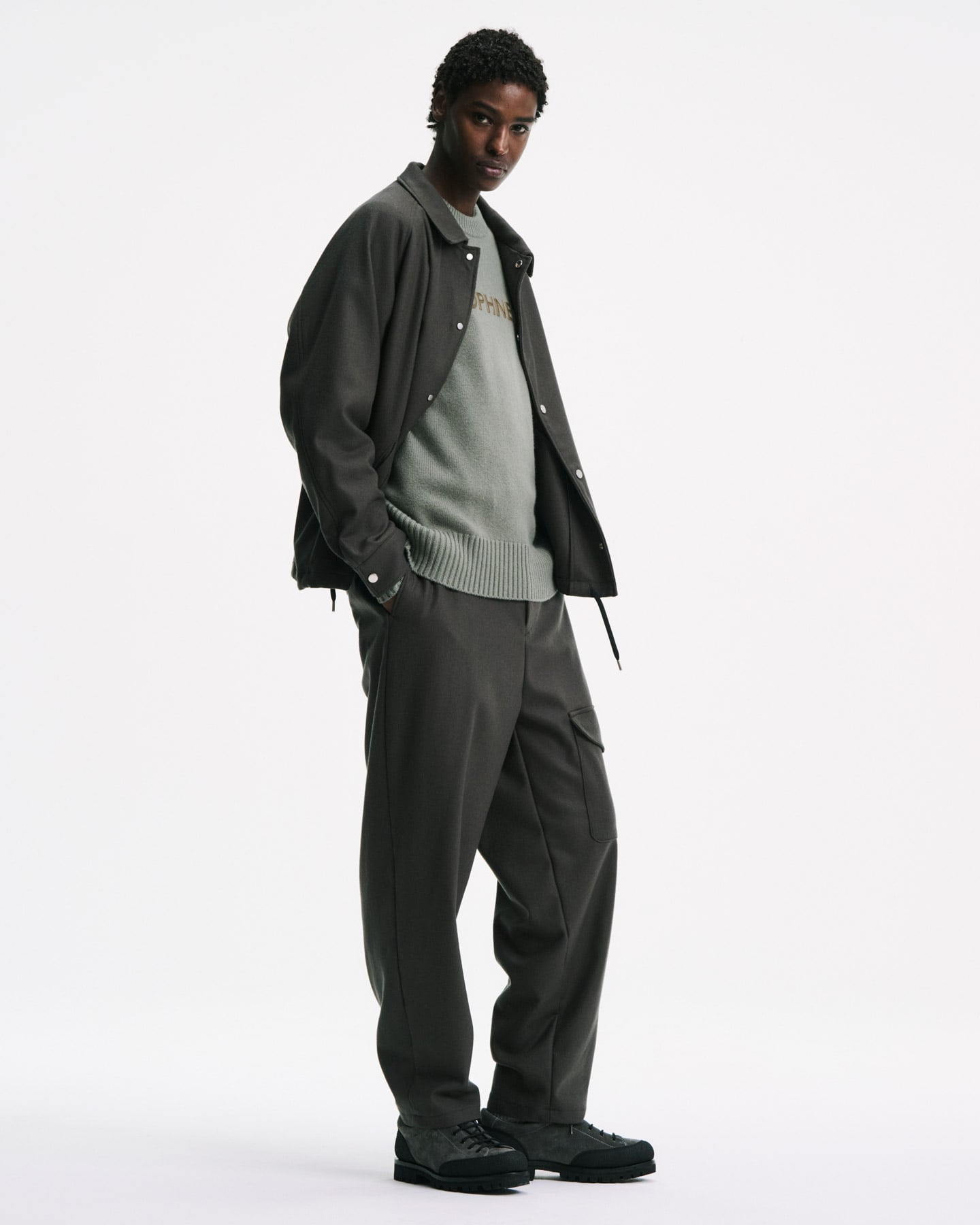 パンツ SOPHNET. MELTON WOOL  NAVY PANTS SOPH. | LIGHT MELTON WOOL ROYAL NAVY PANTS(2 (M) BLACK):