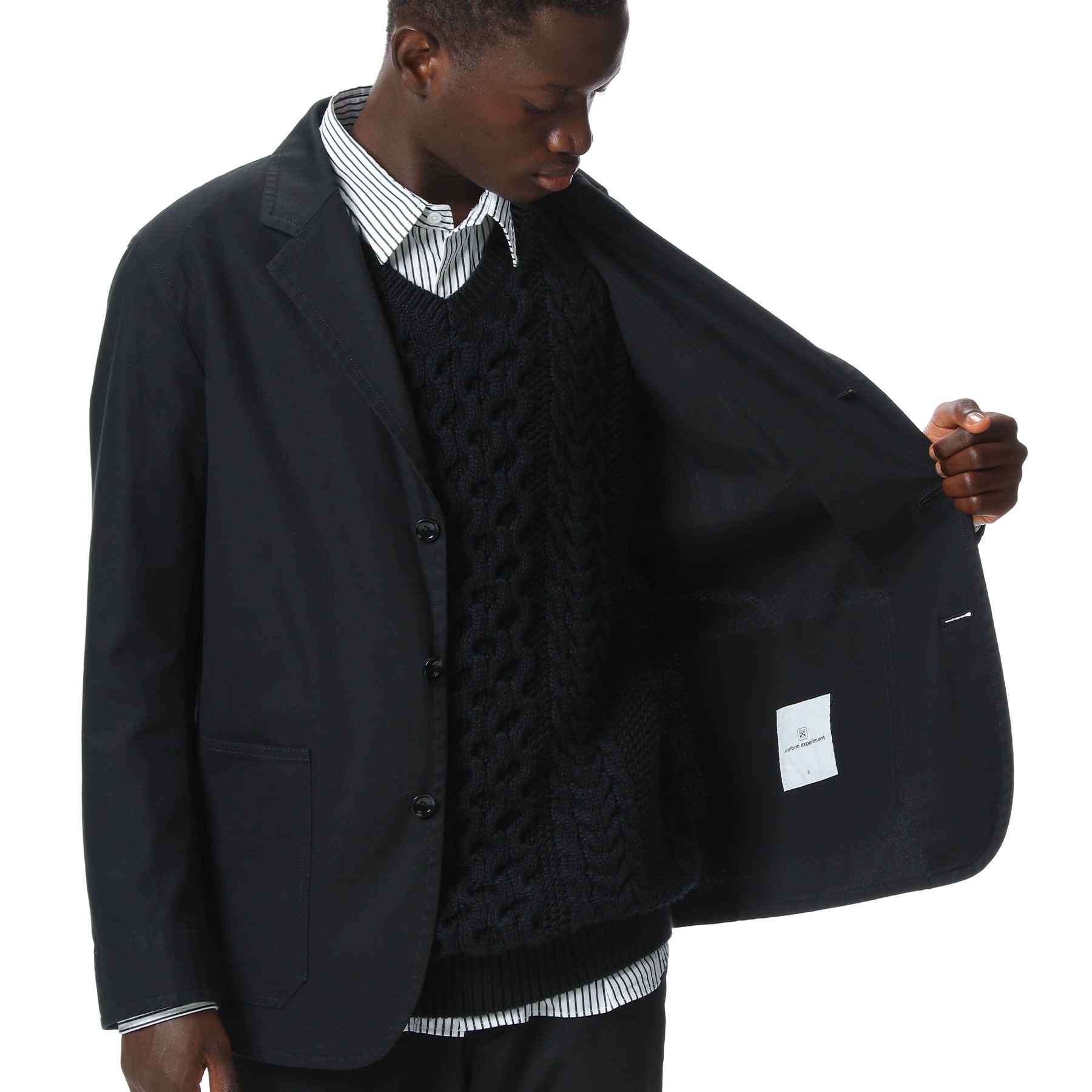 ユニフォームエクスペリメント ZIP WORK JACKET 2 ブラック セール