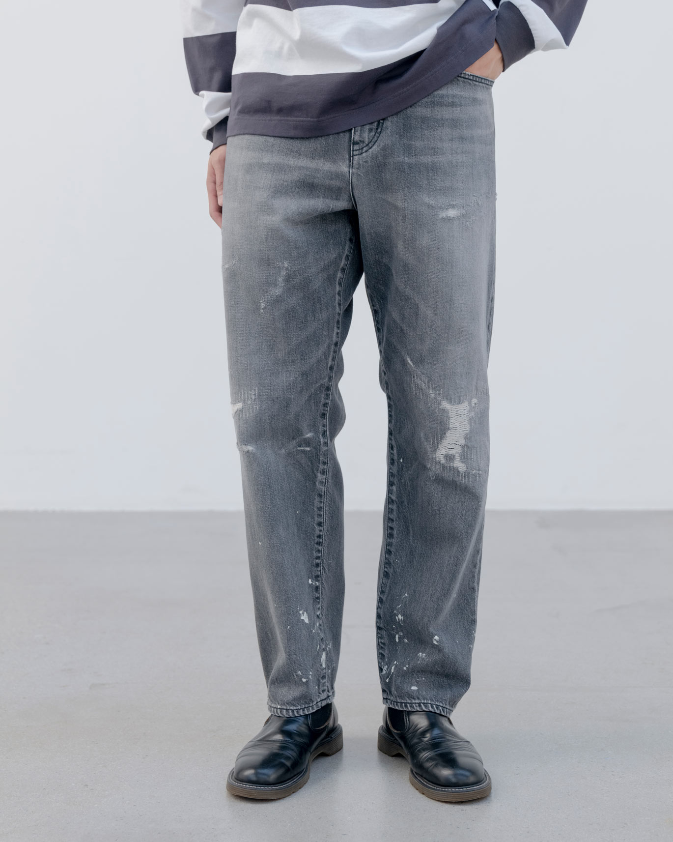 SOPH. | DAMAGED REGULAR-FIT JEANS(2 (M) INDIGO):
